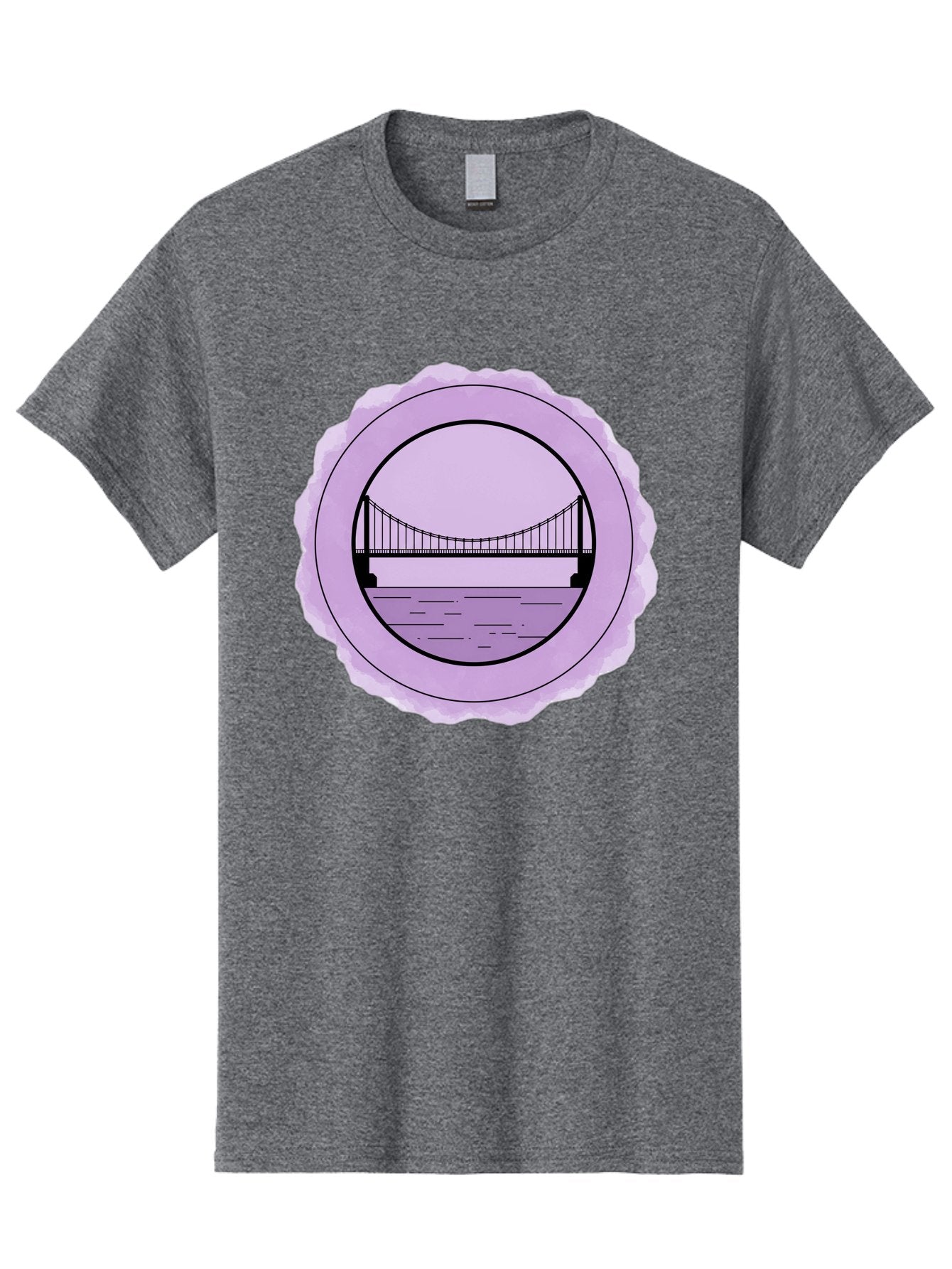 Bridge-Illustration Men'S Graphic Tee, 100% Cotton, Comfortable Casual Summer Wear, Machine Washable, Vintage Camera, Old Camera, Antique Camera, Black Camera, Classic Photography, Photography Equipment, Nostalgic Device, Film Camera, Bae905 4