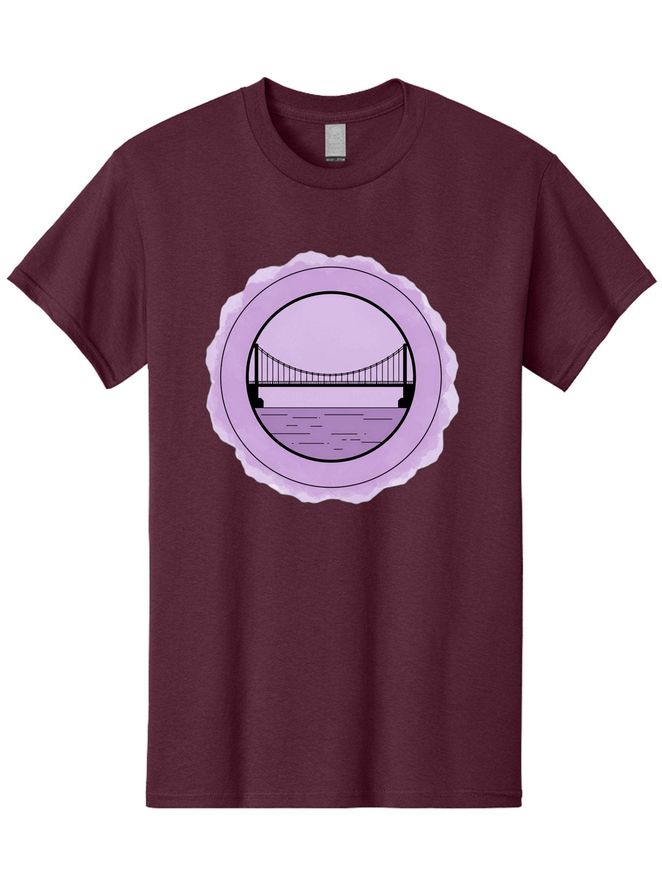 Bridge-Illustration Men'S Graphic Tee, 100% Cotton, Comfortable Casual Summer Wear, Machine Washable, Vintage Camera, Old Camera, Antique Camera, Black Camera, Classic Photography, Photography Equipment, Nostalgic Device, Film Camera, Bae905 12