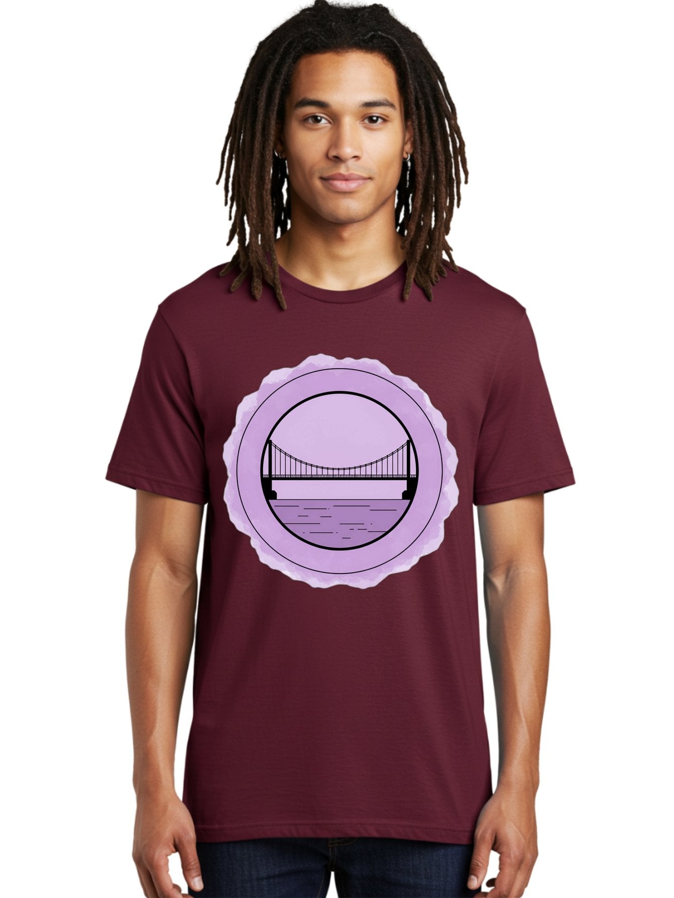 Bridge-Illustration Men'S Graphic Tee, 100% Cotton, Comfortable Casual Summer Wear, Machine Washable, Vintage Camera, Old Camera, Antique Camera, Black Camera, Classic Photography, Photography Equipment, Nostalgic Device, Film Camera, Bae905 28