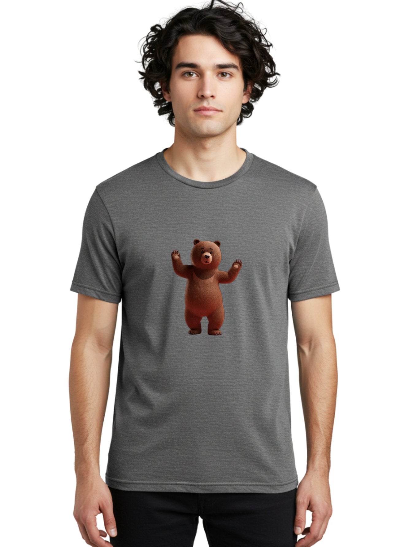 Brown-Bear-1 Men'S Graphic Tee, 100% Cotton, Comfortable Casual Summer Wear, Machine Washable, Vintage Camera, Old Camera, Antique Camera, Black Camera, Classic Photography, Photography Equipment, Nostalgic Device, Film Camera, Camera Art Bae908 19