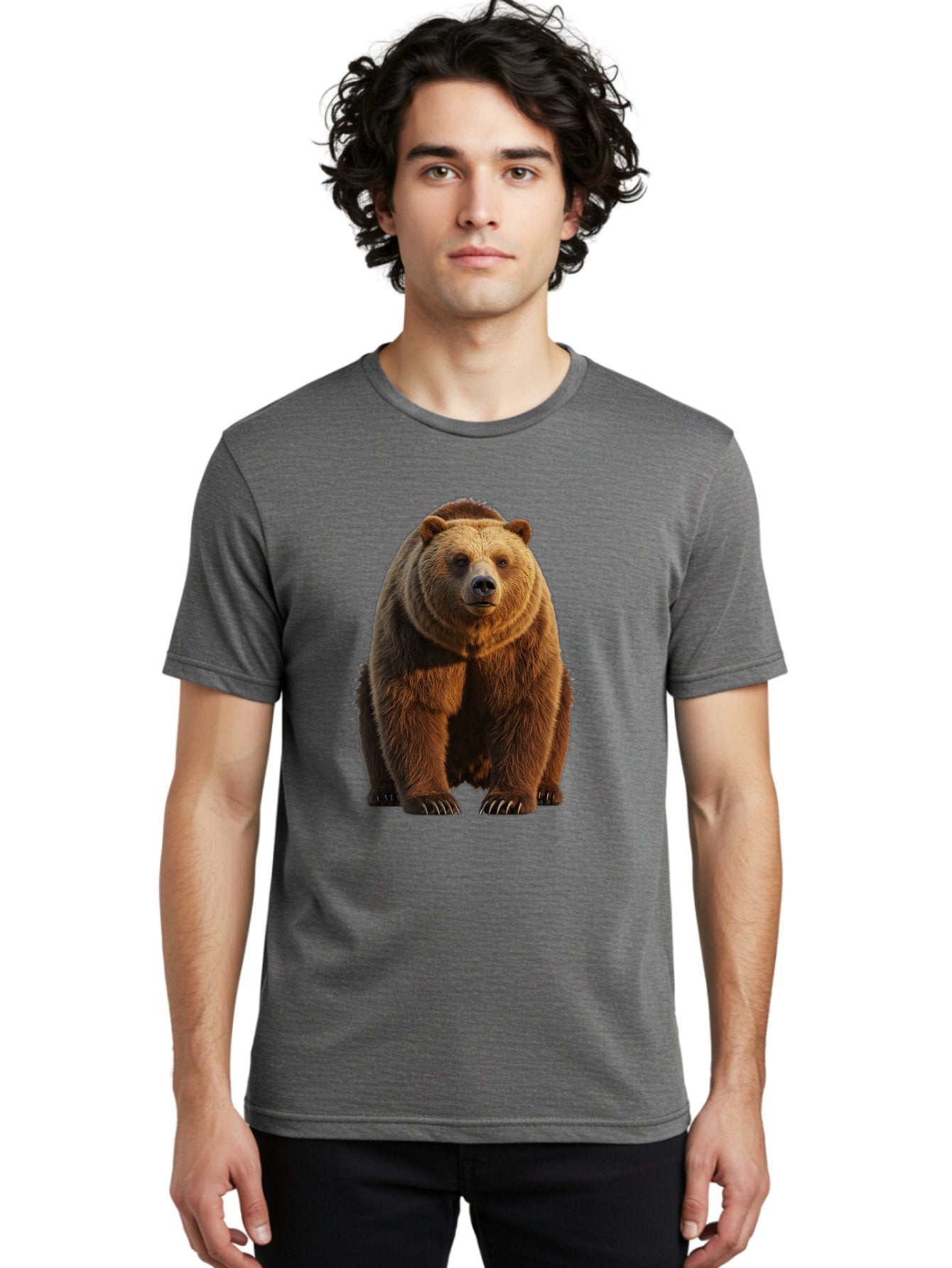 Brown-Bear-2 Men'S Graphic Tee, 100% Cotton, Comfortable Casual Summer Wear, Machine Washable, Vintage Camera, Old Camera, Antique Camera, Black Camera, Classic Photography, Photography Equipment, Nostalgic Device, Film Camera, Camera Art Bae909 18