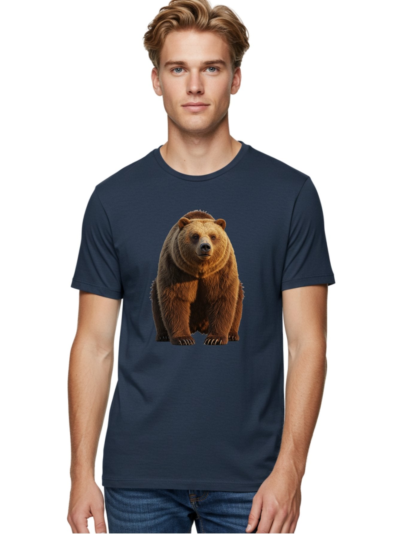 Brown-Bear-2 Men'S Graphic Tee, 100% Cotton, Comfortable Casual Summer Wear, Machine Washable, Vintage Camera, Old Camera, Antique Camera, Black Camera, Classic Photography, Photography Equipment, Nostalgic Device, Film Camera, Camera Art Bae909 17