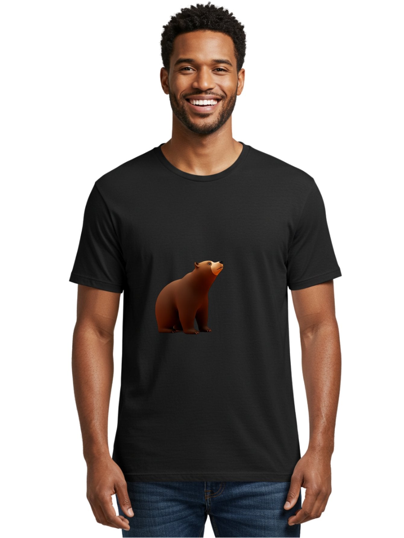 Brown-Bear-3 Men'S Graphic Tee, 100% Cotton, Comfortable Casual Summer Wear, Machine Washable, Vintage Camera, Old Camera, Antique Camera, Black Camera, Classic Photography, Photography Equipment, Nostalgic Device, Film Camera, Camera Art Bae910 29