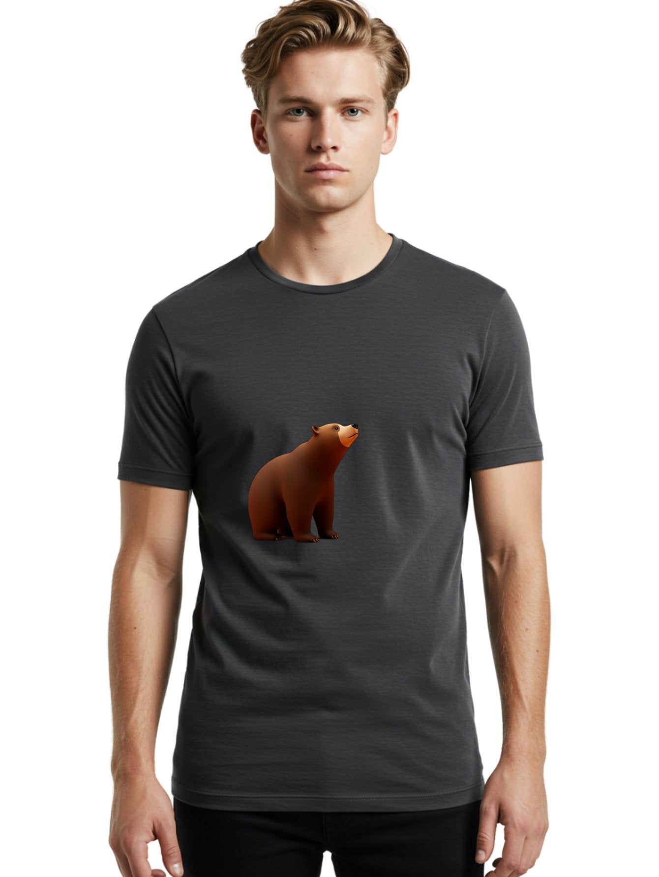 Brown-Bear-3 Men'S Graphic Tee, 100% Cotton, Comfortable Casual Summer Wear, Machine Washable, Vintage Camera, Old Camera, Antique Camera, Black Camera, Classic Photography, Photography Equipment, Nostalgic Device, Film Camera, Camera Art Bae910 26