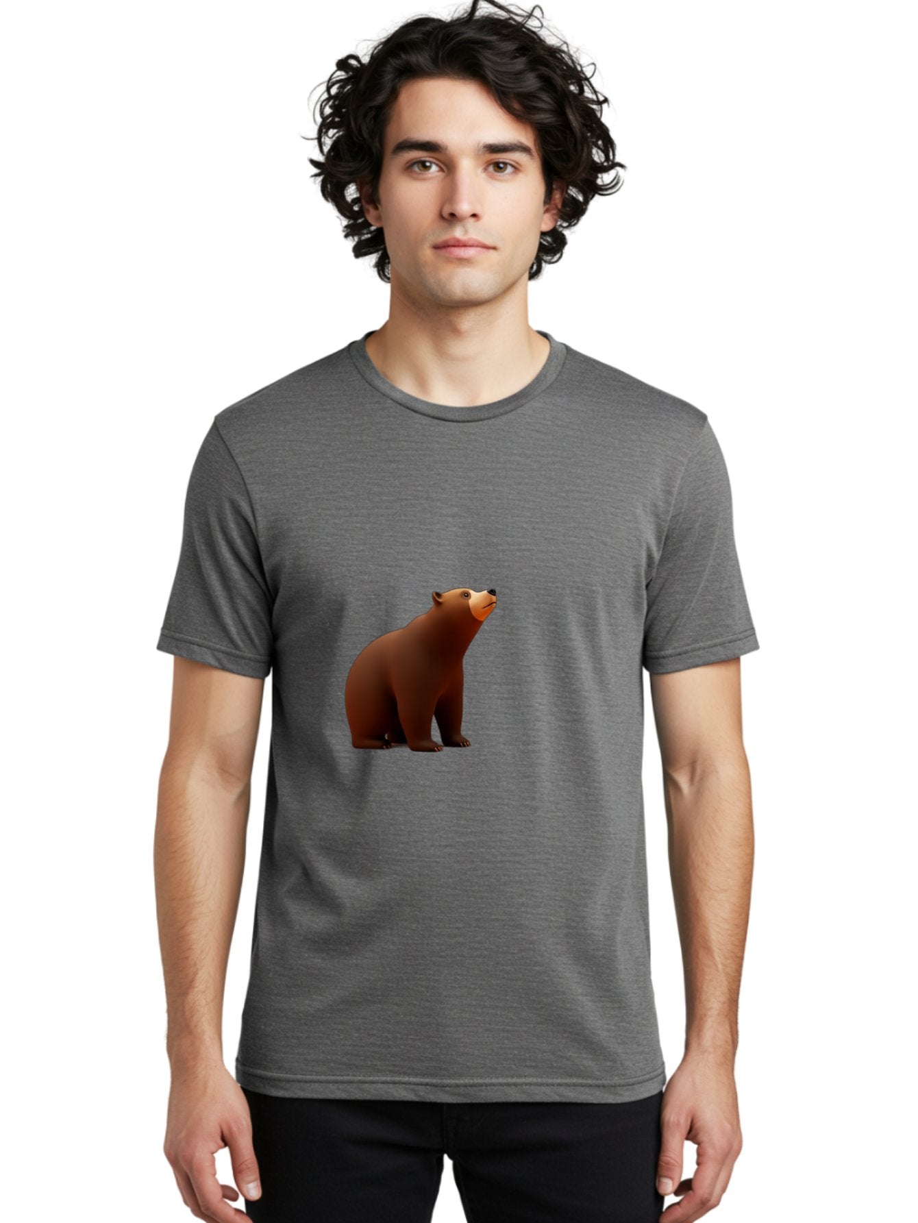 Brown-Bear-3 Men'S Graphic Tee, 100% Cotton, Comfortable Casual Summer Wear, Machine Washable, Vintage Camera, Old Camera, Antique Camera, Black Camera, Classic Photography, Photography Equipment, Nostalgic Device, Film Camera, Camera Art Bae910 24
