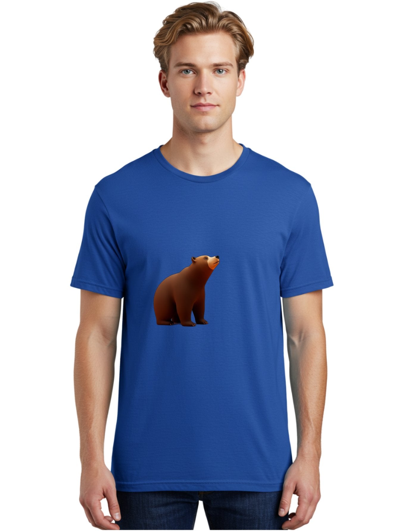 Brown-Bear-3 Men'S Graphic Tee, 100% Cotton, Comfortable Casual Summer Wear, Machine Washable, Vintage Camera, Old Camera, Antique Camera, Black Camera, Classic Photography, Photography Equipment, Nostalgic Device, Film Camera, Camera Art Bae910 16