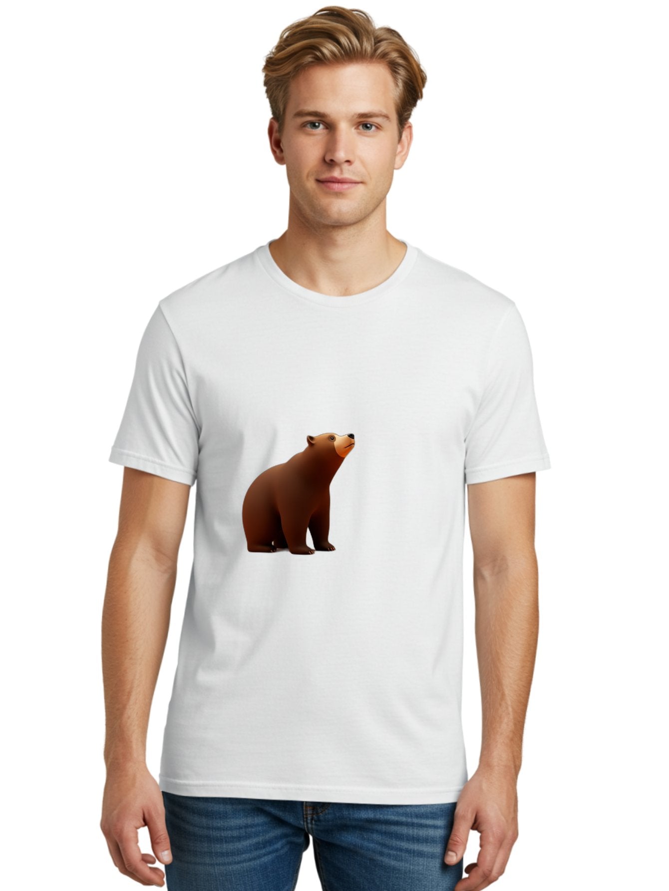 Brown-Bear-3 Men'S Graphic Tee, 100% Cotton, Comfortable Casual Summer Wear, Machine Washable, Vintage Camera, Old Camera, Antique Camera, Black Camera, Classic Photography, Photography Equipment, Nostalgic Device, Film Camera, Camera Art Bae910 22