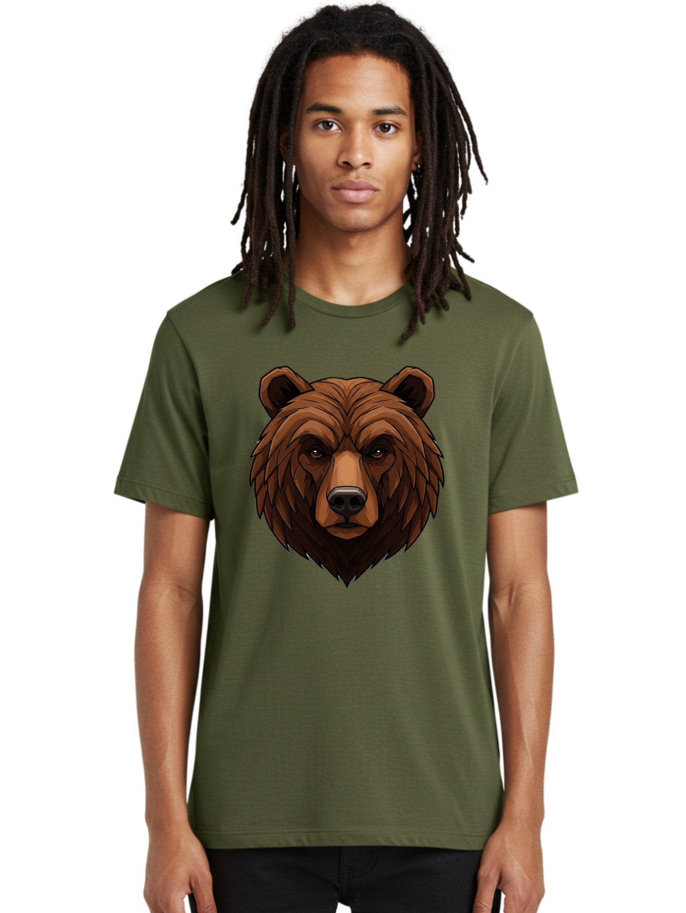 Brown-Bear-4 Men'S Graphic Tee, 100% Cotton, Comfortable Casual Summer Wear, Machine Washable, Vintage Camera, Old Camera, Antique Camera, Black Camera, Classic Photography, Photography Equipment, Nostalgic Device, Film Camera, Camera Art Bae911 24