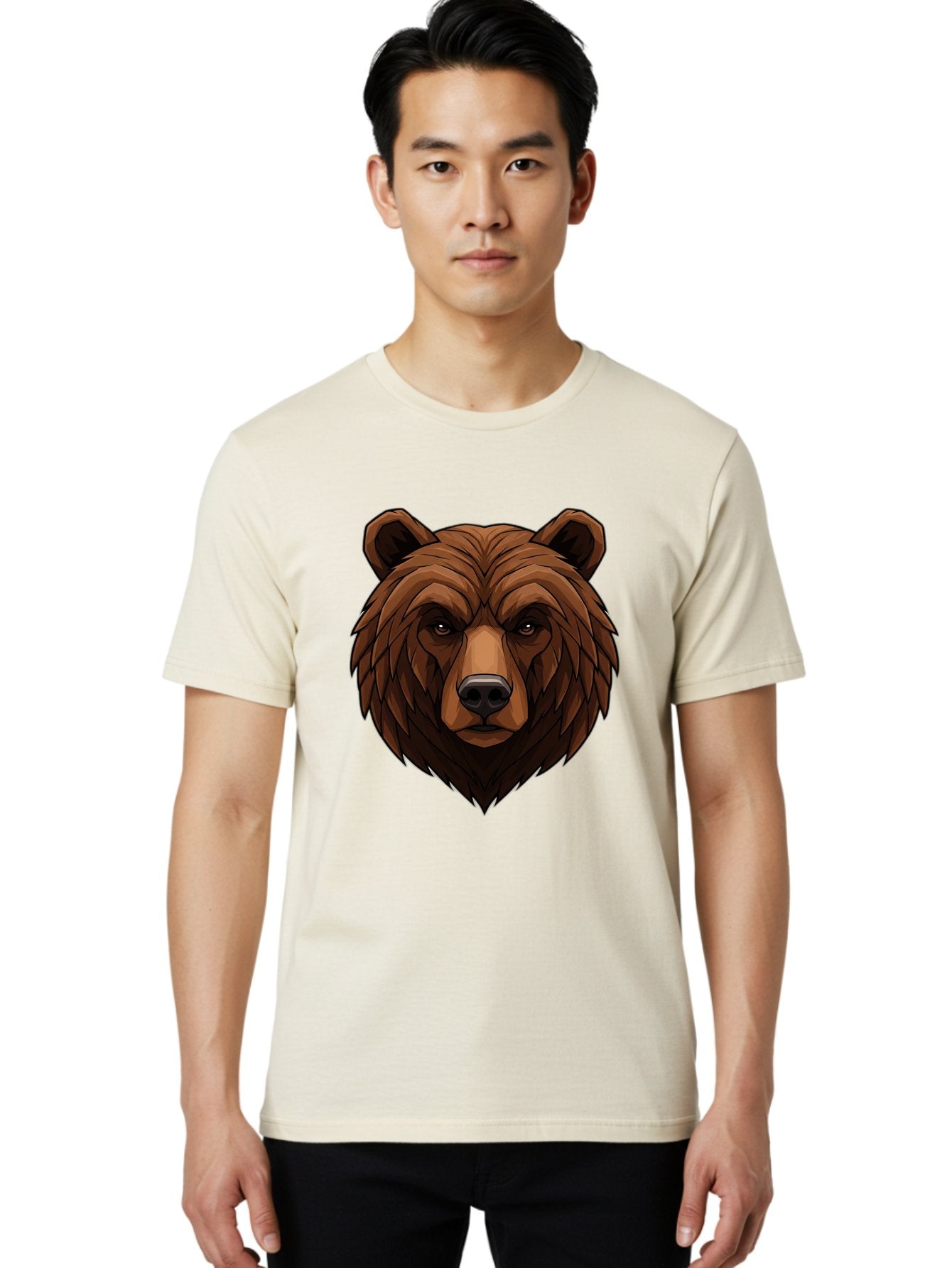 Brown-Bear-4 Men'S Graphic Tee, 100% Cotton, Comfortable Casual Summer Wear, Machine Washable, Vintage Camera, Old Camera, Antique Camera, Black Camera, Classic Photography, Photography Equipment, Nostalgic Device, Film Camera, Camera Art Bae911 19