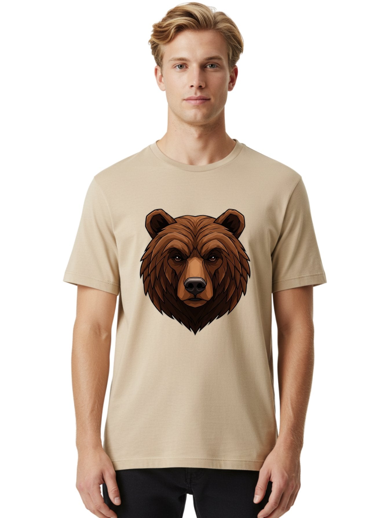Brown-Bear-4 Men'S Graphic Tee, 100% Cotton, Comfortable Casual Summer Wear, Machine Washable, Vintage Camera, Old Camera, Antique Camera, Black Camera, Classic Photography, Photography Equipment, Nostalgic Device, Film Camera, Camera Art Bae911 21