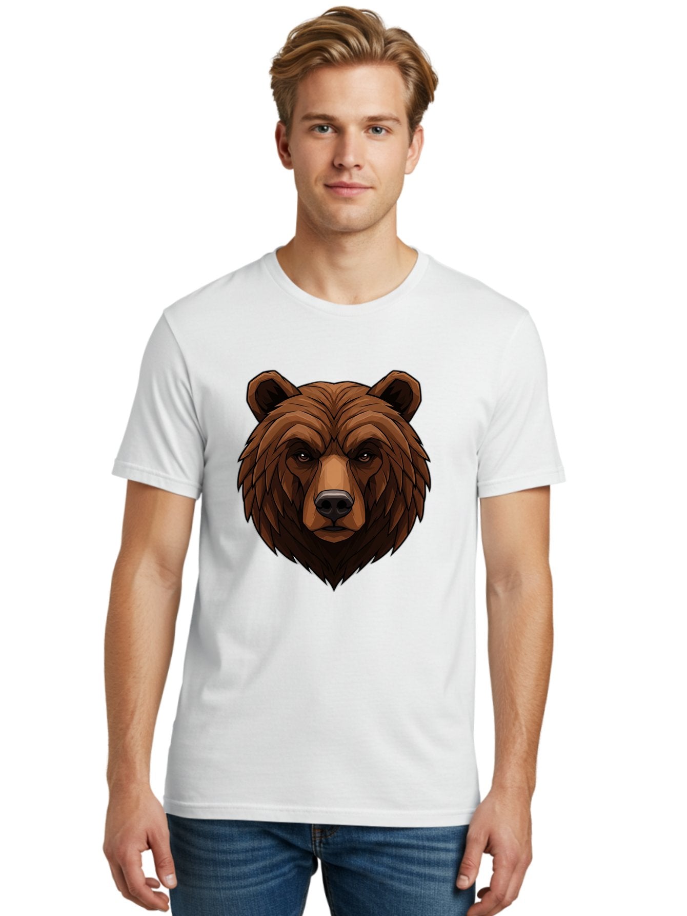 Brown-Bear-4 Men'S Graphic Tee, 100% Cotton, Comfortable Casual Summer Wear, Machine Washable, Vintage Camera, Old Camera, Antique Camera, Black Camera, Classic Photography, Photography Equipment, Nostalgic Device, Film Camera, Camera Art Bae911 26