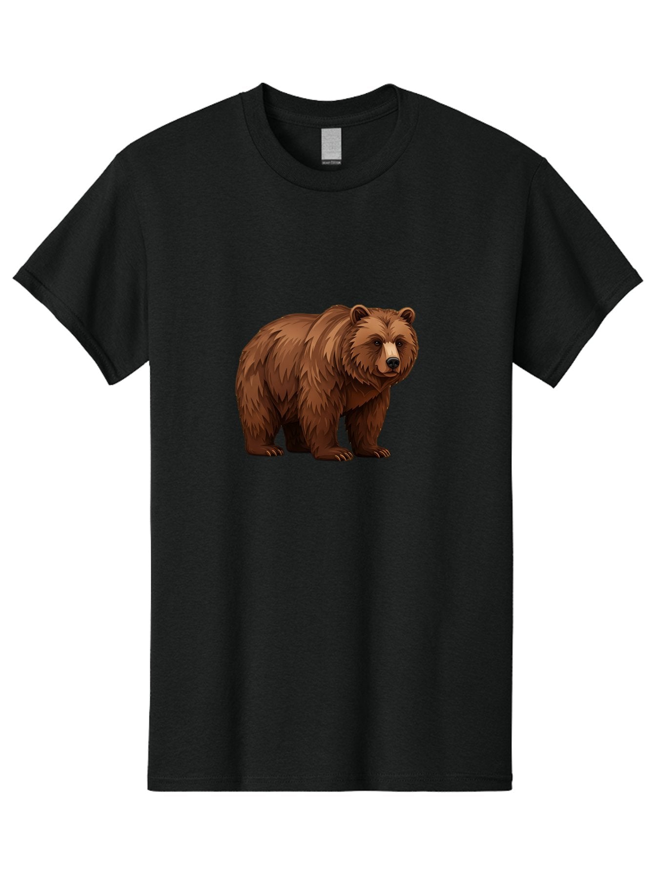 Brown-Bear-7 Men'S Graphic Tee, 100% Cotton, Comfortable Casual Summer Wear, Machine Washable, Vintage Camera, Old Camera, Antique Camera, Black Camera, Classic Photography, Photography Equipment, Nostalgic Device, Film Camera, Camera Art Bae914 3