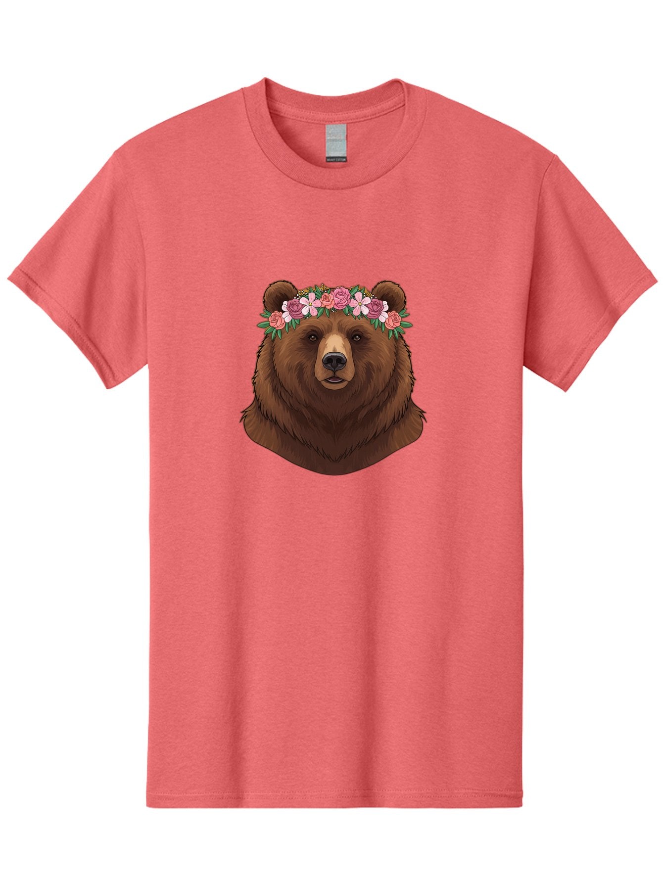 Brown-Bear-Crowned-With-Flowers Men'S Graphic Tee, 100% Cotton, Comfortable Casual Summer Wear, Machine Washable, Vintage Camera, Old Camera, Antique Camera, Black Camera, Classic Photography, Photography Equipment, Nostalgic Device, Bae916 11