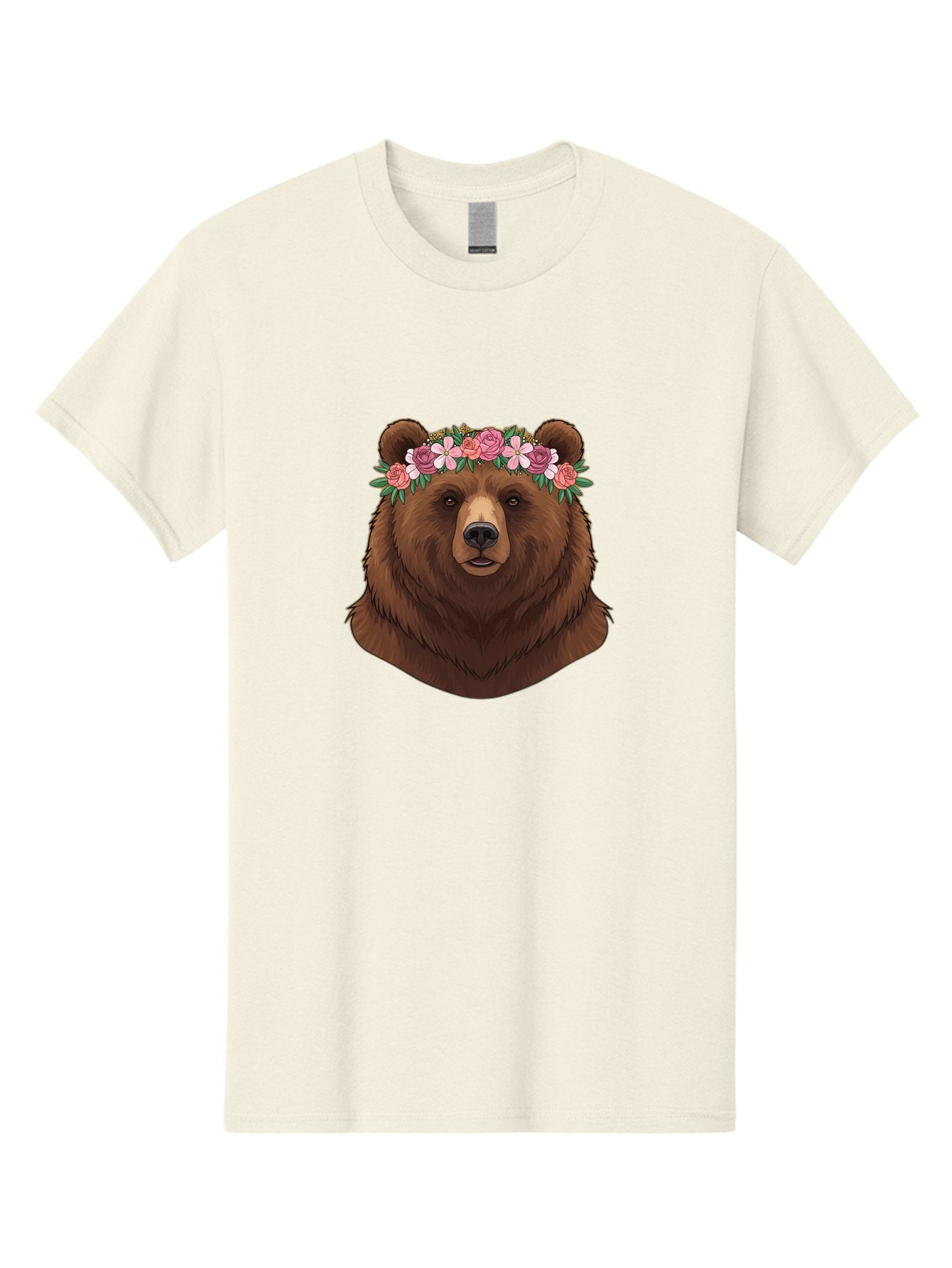 Brown-Bear-Crowned-With-Flowers Men'S Graphic Tee, 100% Cotton, Comfortable Casual Summer Wear, Machine Washable, Vintage Camera, Old Camera, Antique Camera, Black Camera, Classic Photography, Photography Equipment, Nostalgic Device, Bae916 12