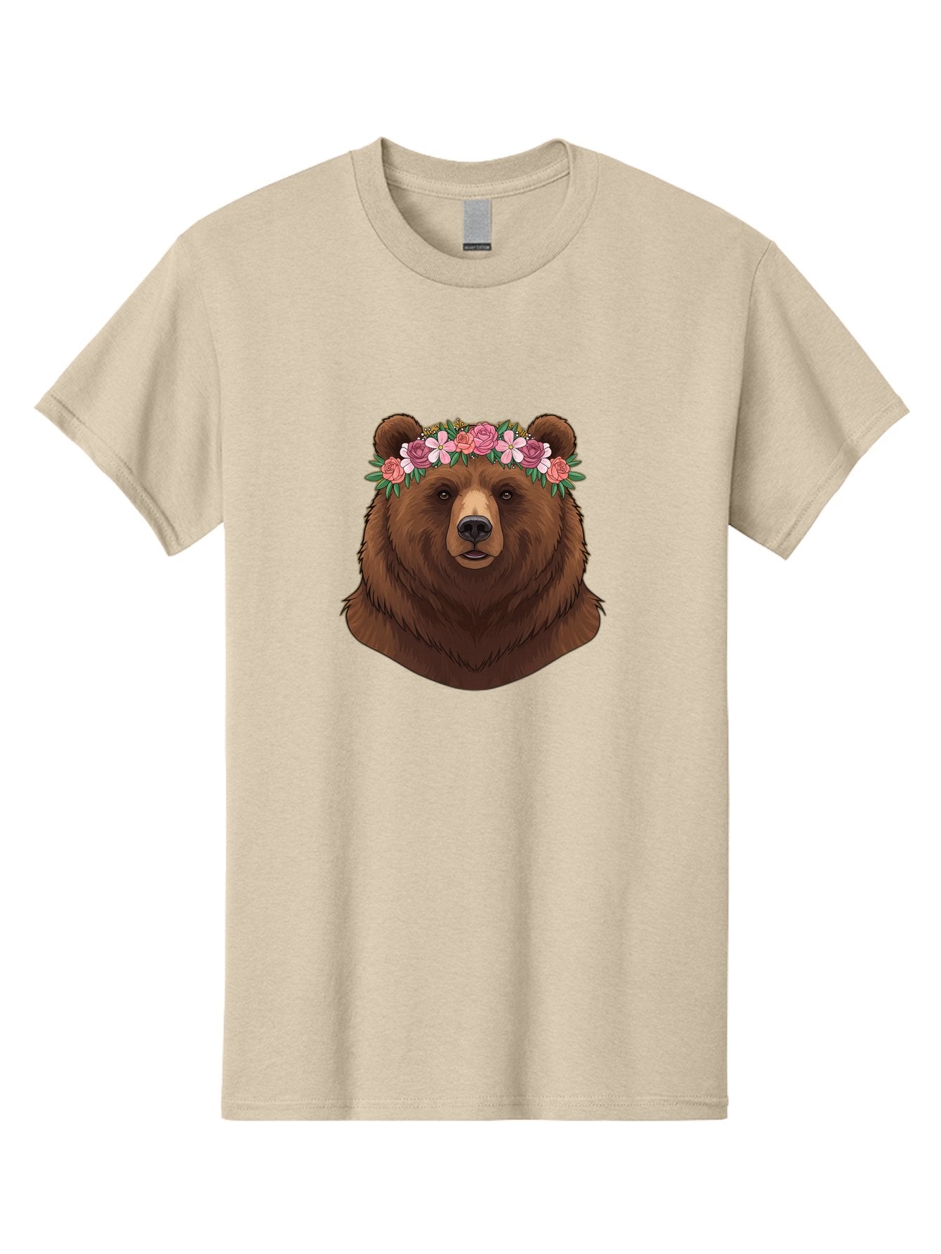 Brown-Bear-Crowned-With-Flowers Men'S Graphic Tee, 100% Cotton, Comfortable Casual Summer Wear, Machine Washable, Vintage Camera, Old Camera, Antique Camera, Black Camera, Classic Photography, Photography Equipment, Nostalgic Device, Bae916 10