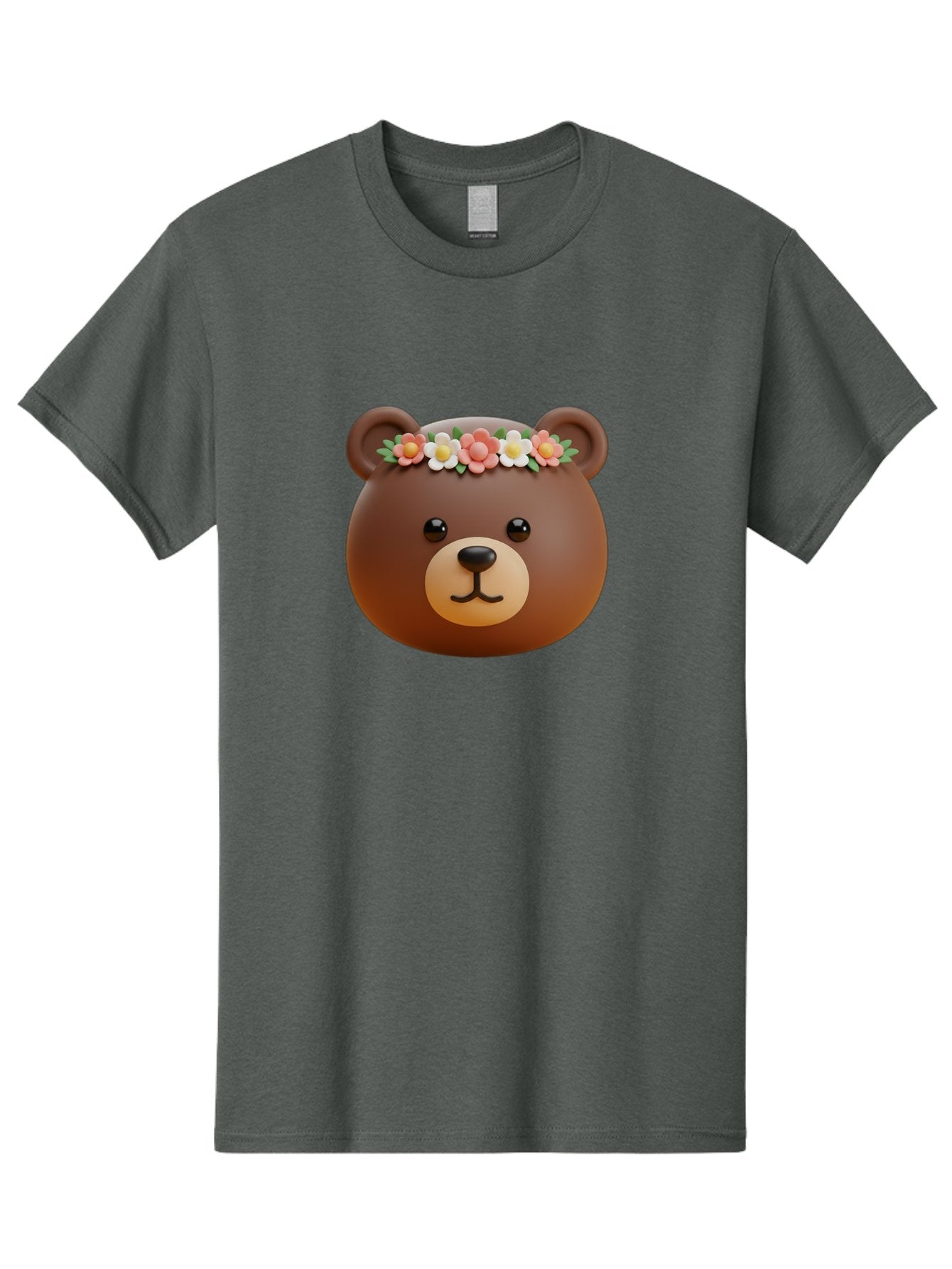 Brown-Bear-Emoji-With-Flowers Men'S Graphic Tee, 100% Cotton, Comfortable Casual Summer Wear, Machine Washable, Vintage Camera, Old Camera, Antique Camera, Black Camera, Classic Photography, Photography Equipment, Nostalgic Device, Bae919 12