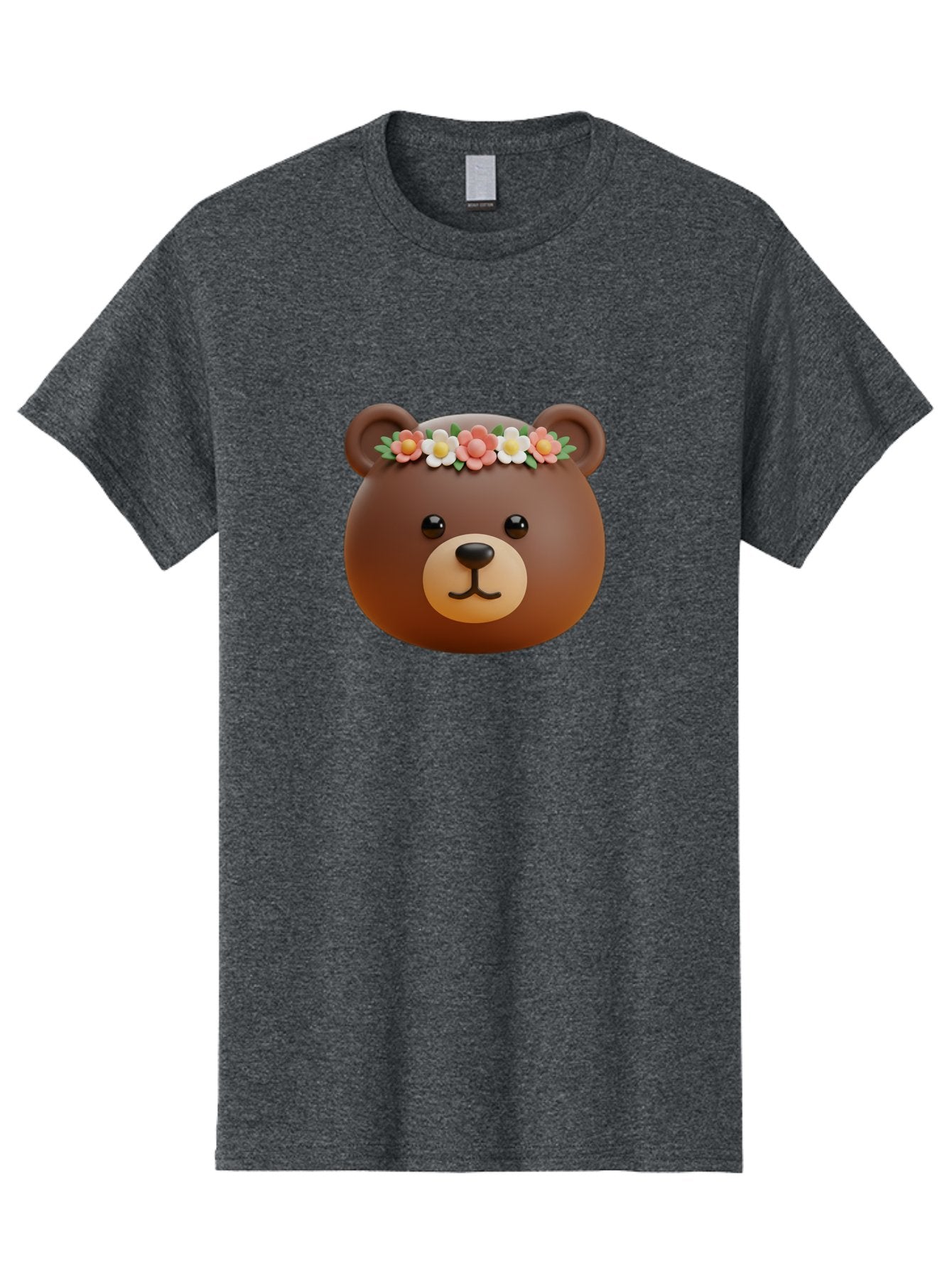 Brown-Bear-Emoji-With-Flowers Men'S Graphic Tee, 100% Cotton, Comfortable Casual Summer Wear, Machine Washable, Vintage Camera, Old Camera, Antique Camera, Black Camera, Classic Photography, Photography Equipment, Nostalgic Device, Bae919 14