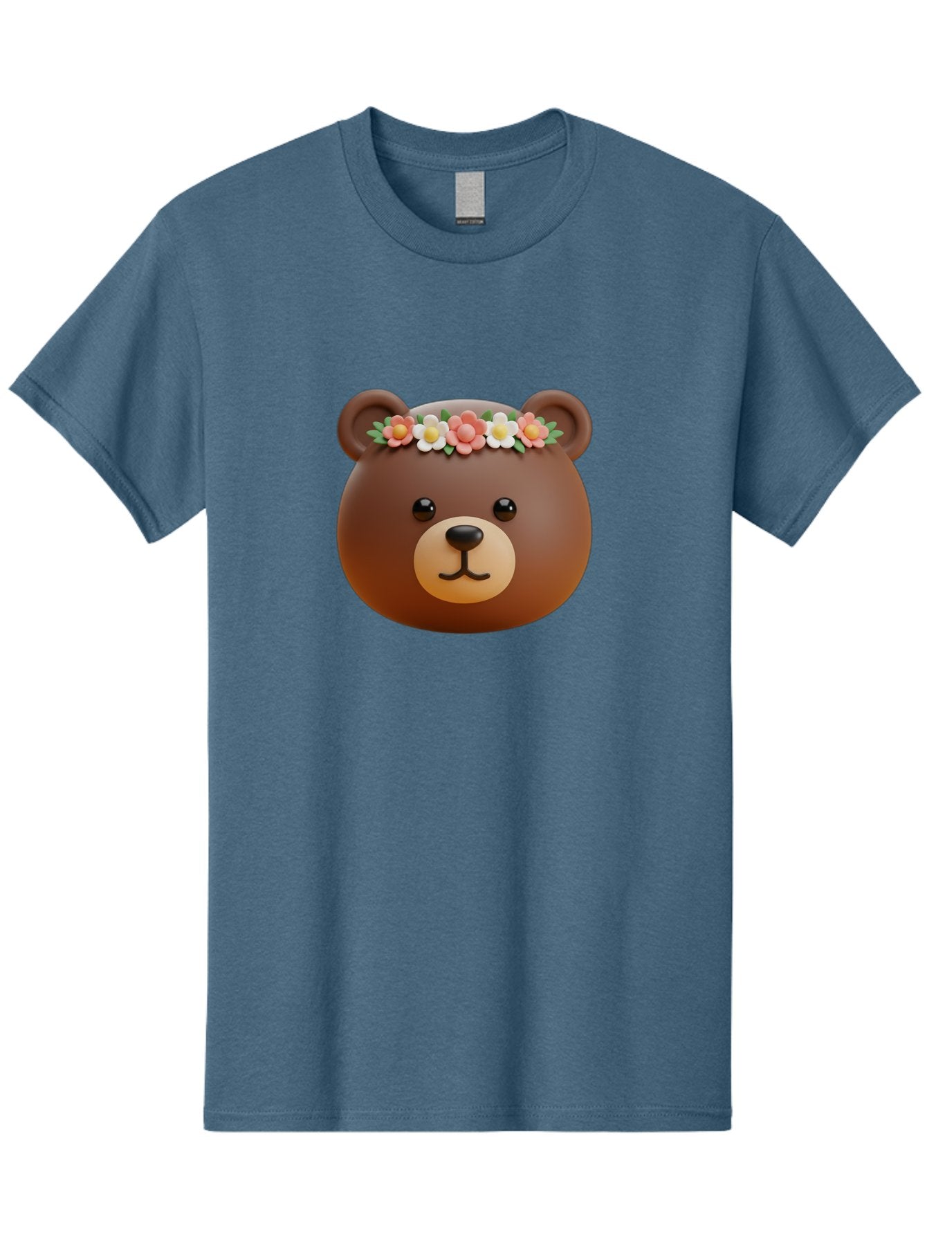 Brown-Bear-Emoji-With-Flowers Men'S Graphic Tee, 100% Cotton, Comfortable Casual Summer Wear, Machine Washable, Vintage Camera, Old Camera, Antique Camera, Black Camera, Classic Photography, Photography Equipment, Nostalgic Device, Bae919 10