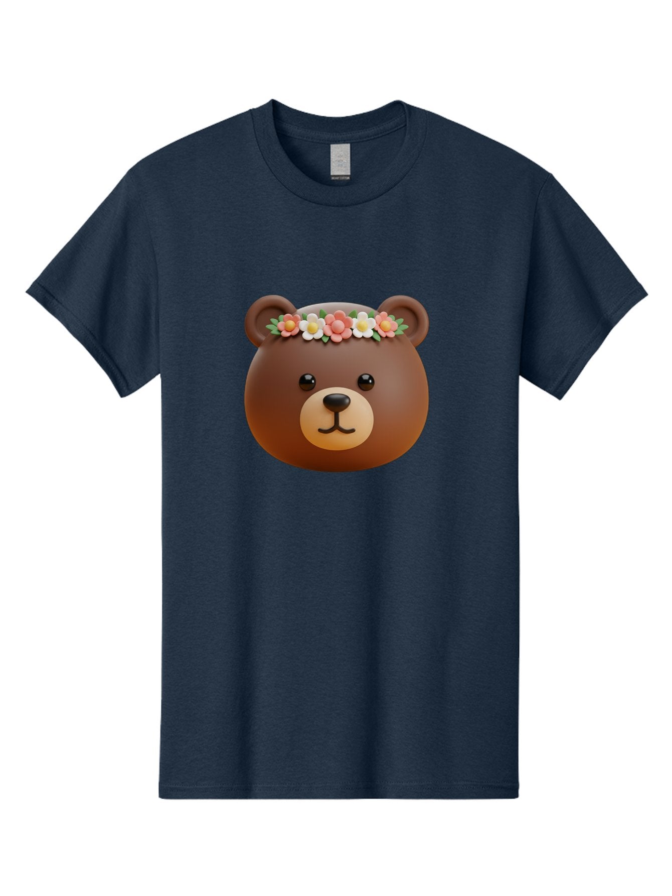 Brown-Bear-Emoji-With-Flowers Men'S Graphic Tee, 100% Cotton, Comfortable Casual Summer Wear, Machine Washable, Vintage Camera, Old Camera, Antique Camera, Black Camera, Classic Photography, Photography Equipment, Nostalgic Device, Bae919 15