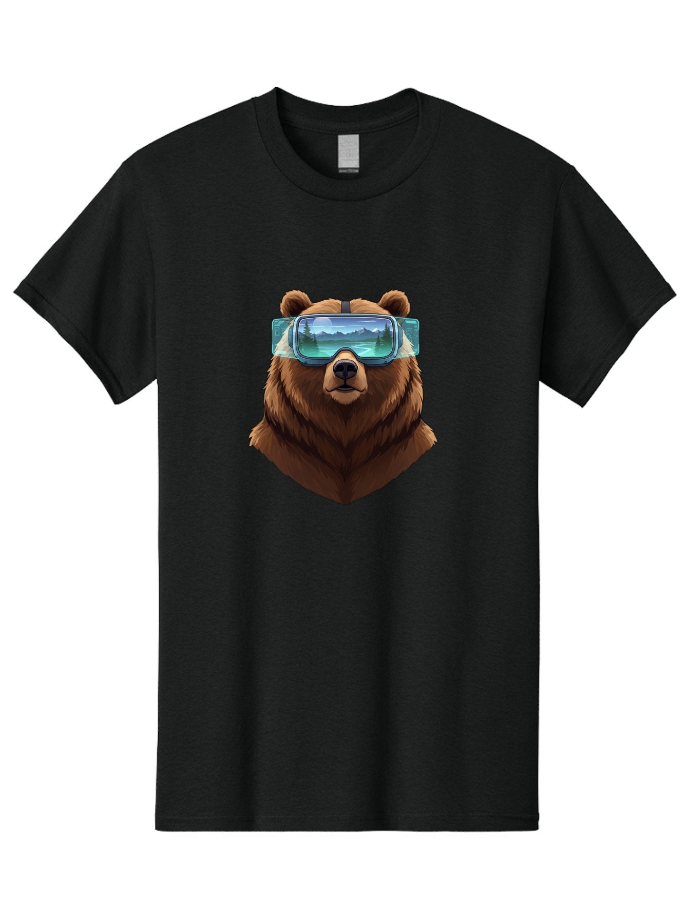 Brown-Bear-Goggles Men'S Graphic Tee, 100% Cotton, Comfortable Casual Summer Wear, Machine Washable, Vintage Camera, Old Camera, Antique Camera, Black Camera, Classic Photography, Photography Equipment, Nostalgic Device, Film Camera, Bae920 8