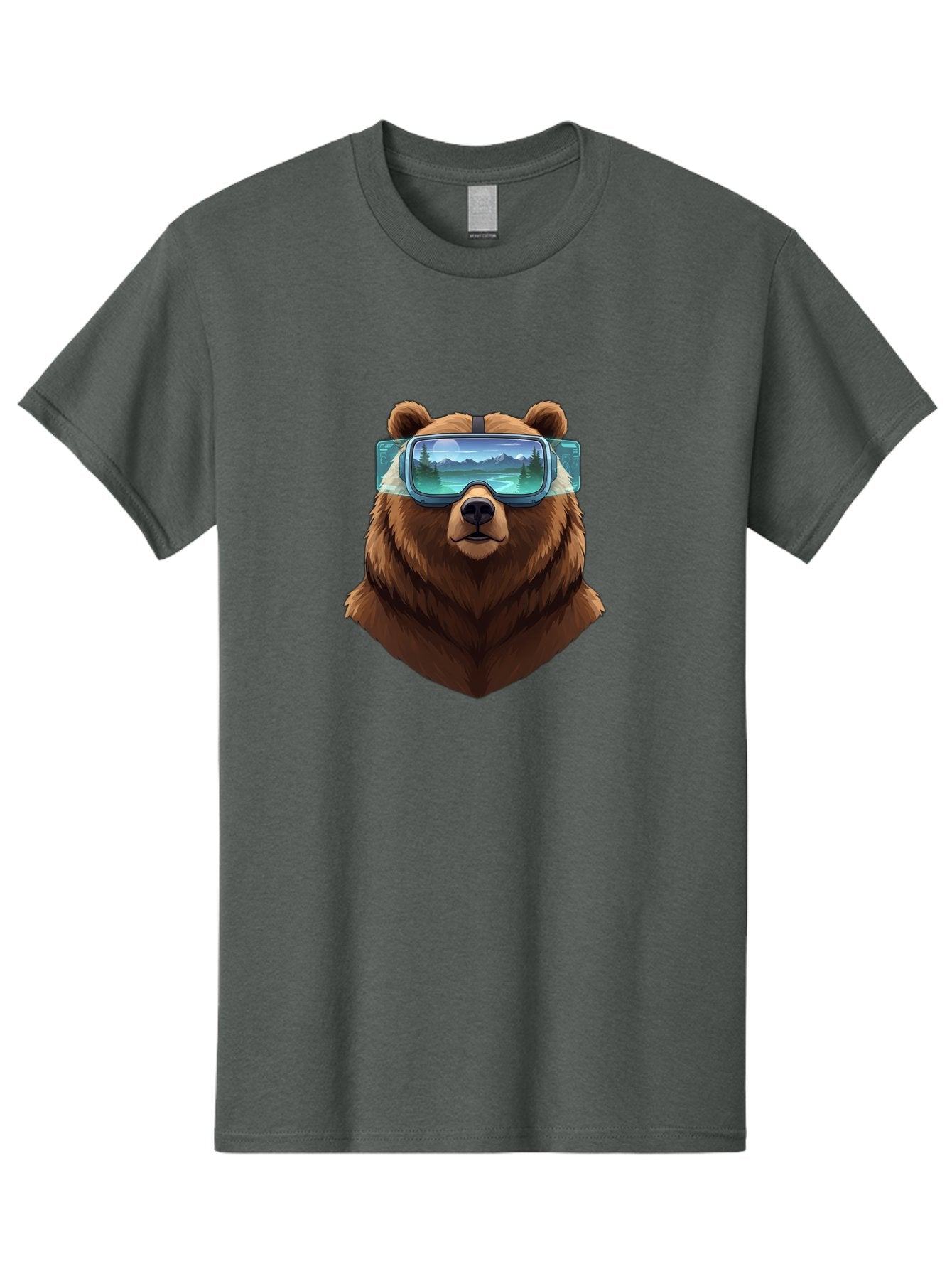 Brown-Bear-Goggles Men'S Graphic Tee, 100% Cotton, Comfortable Casual Summer Wear, Machine Washable, Vintage Camera, Old Camera, Antique Camera, Black Camera, Classic Photography, Photography Equipment, Nostalgic Device, Film Camera, Bae920