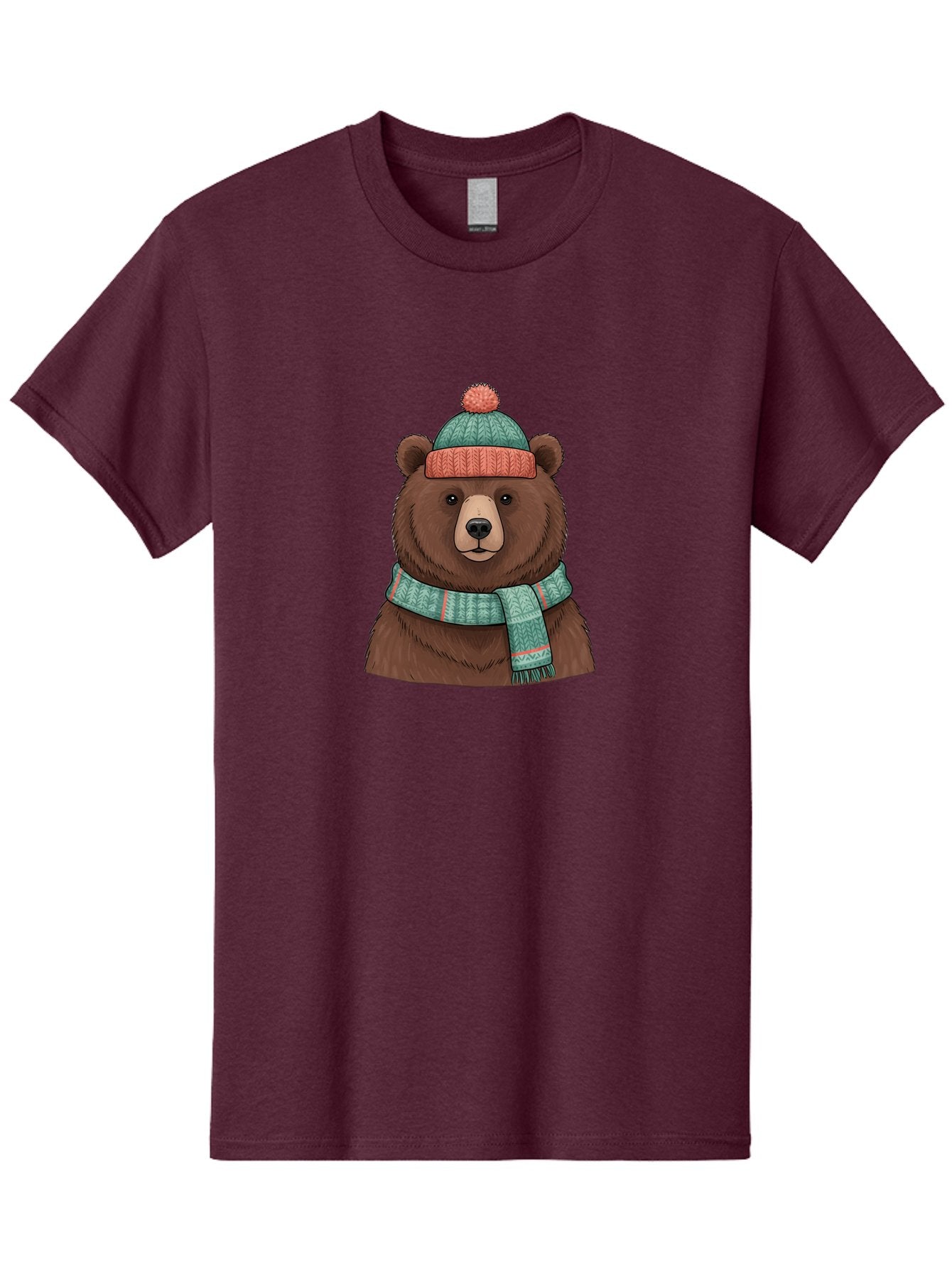 Brown-Bear-In-Winter-Hat Men'S Graphic Tee, 100% Cotton, Comfortable Casual Summer Wear, Machine Washable, Vintage Camera, Old Camera, Antique Camera, Black Camera, Classic Photography, Photography Equipment, Nostalgic Device, Film Camera, Bae922