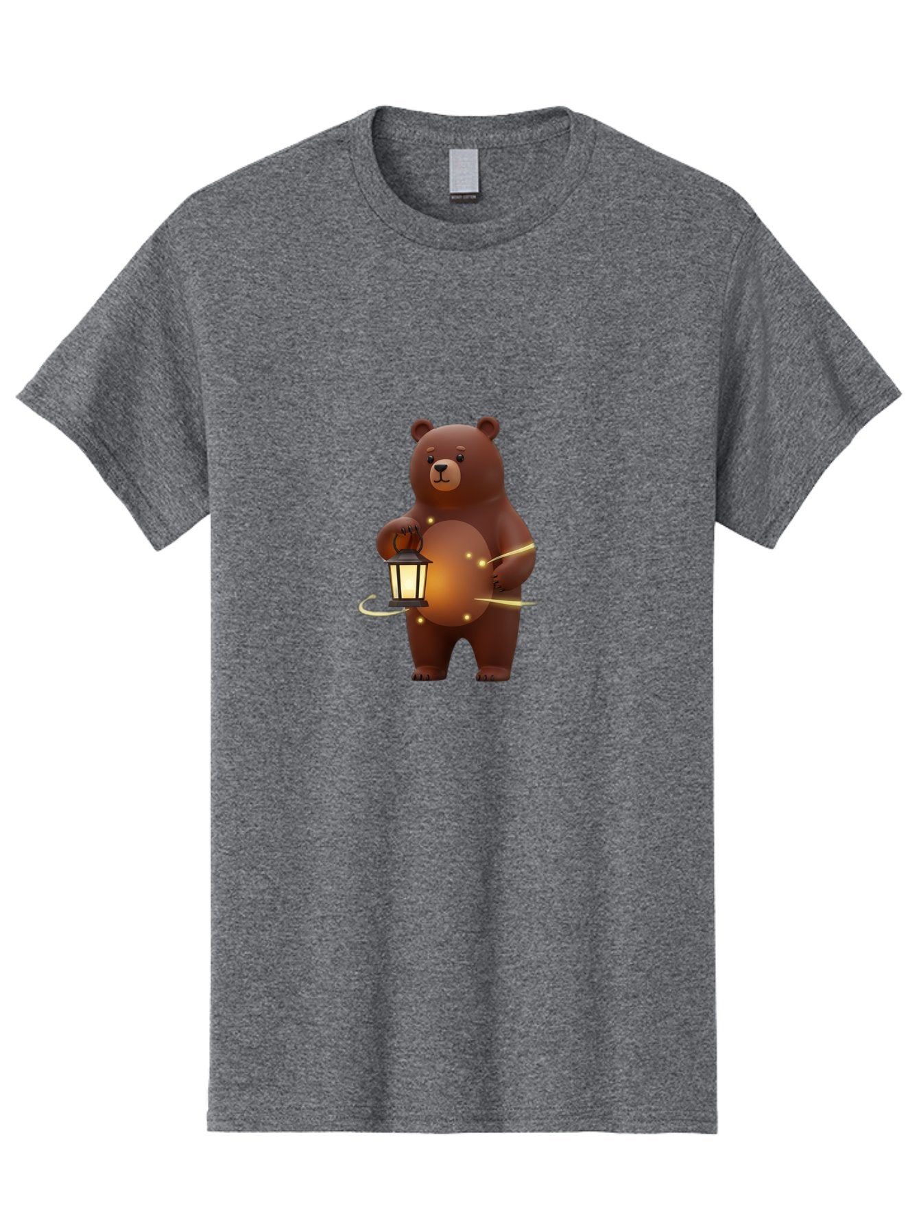 Brown-Bear-Lantern Men'S Graphic Tee, 100% Cotton, Comfortable Casual Summer Wear, Machine Washable, Vintage Camera, Old Camera, Antique Camera, Black Camera, Classic Photography, Photography Equipment, Nostalgic Device, Film Camera, Bae923