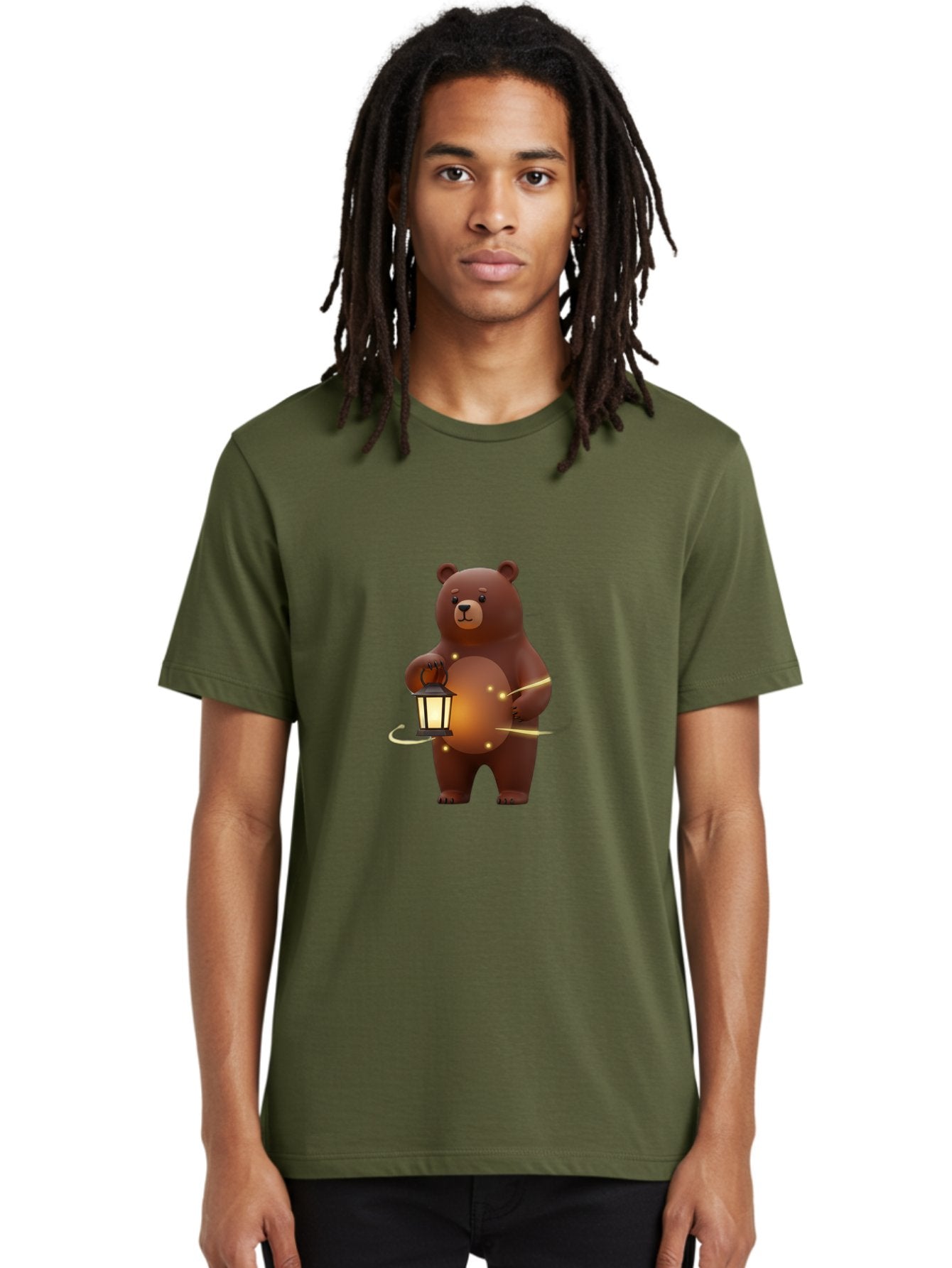 Brown-Bear-Lantern Men'S Graphic Tee, 100% Cotton, Comfortable Casual Summer Wear, Machine Washable, Vintage Camera, Old Camera, Antique Camera, Black Camera, Classic Photography, Photography Equipment, Nostalgic Device, Film Camera, Bae923 30
