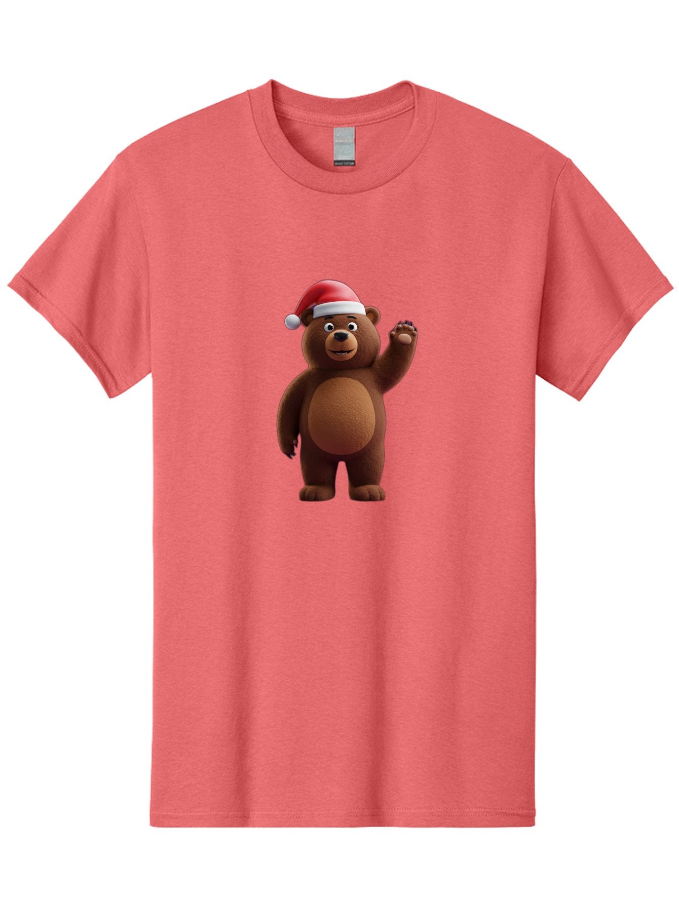 Brown-Bear-Santa-Hat-1 Men'S Graphic Tee, 100% Cotton, Comfortable Casual Summer Wear, Machine Washable, Vintage Camera, Old Camera, Antique Camera, Black Camera, Classic Photography, Photography Equipment, Nostalgic Device, Film Camera, Bae924 3