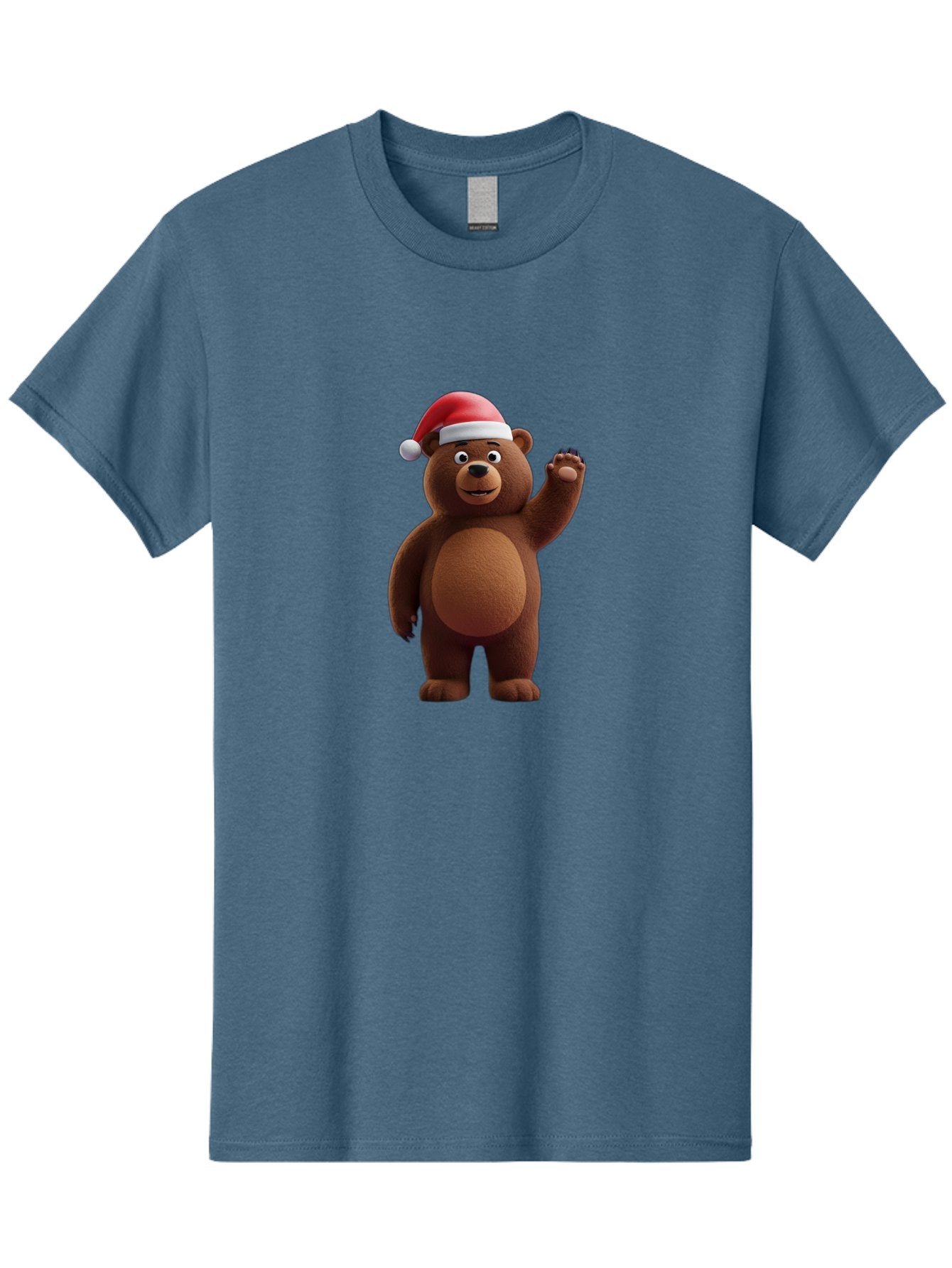Brown-Bear-Santa-Hat-1 Men'S Graphic Tee, 100% Cotton, Comfortable Casual Summer Wear, Machine Washable, Vintage Camera, Old Camera, Antique Camera, Black Camera, Classic Photography, Photography Equipment, Nostalgic Device, Film Camera, Bae924 11