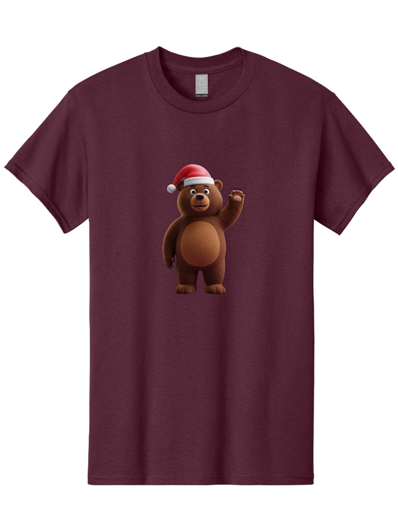Brown-Bear-Santa-Hat-1 Men'S Graphic Tee, 100% Cotton, Comfortable Casual Summer Wear, Machine Washable, Vintage Camera, Old Camera, Antique Camera, Black Camera, Classic Photography, Photography Equipment, Nostalgic Device, Film Camera, Bae924 4