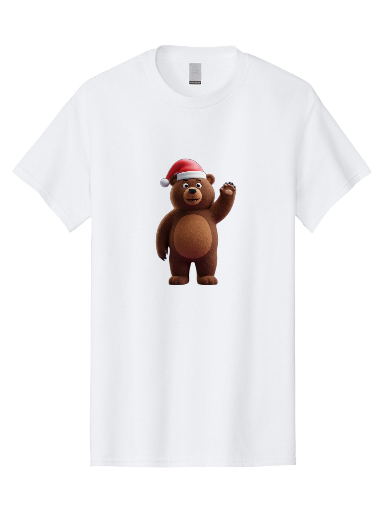 Brown-Bear-Santa-Hat-1 Men'S Graphic Tee, 100% Cotton, Comfortable Casual Summer Wear, Machine Washable, Vintage Camera, Old Camera, Antique Camera, Black Camera, Classic Photography, Photography Equipment, Nostalgic Device, Film Camera, Bae924 15