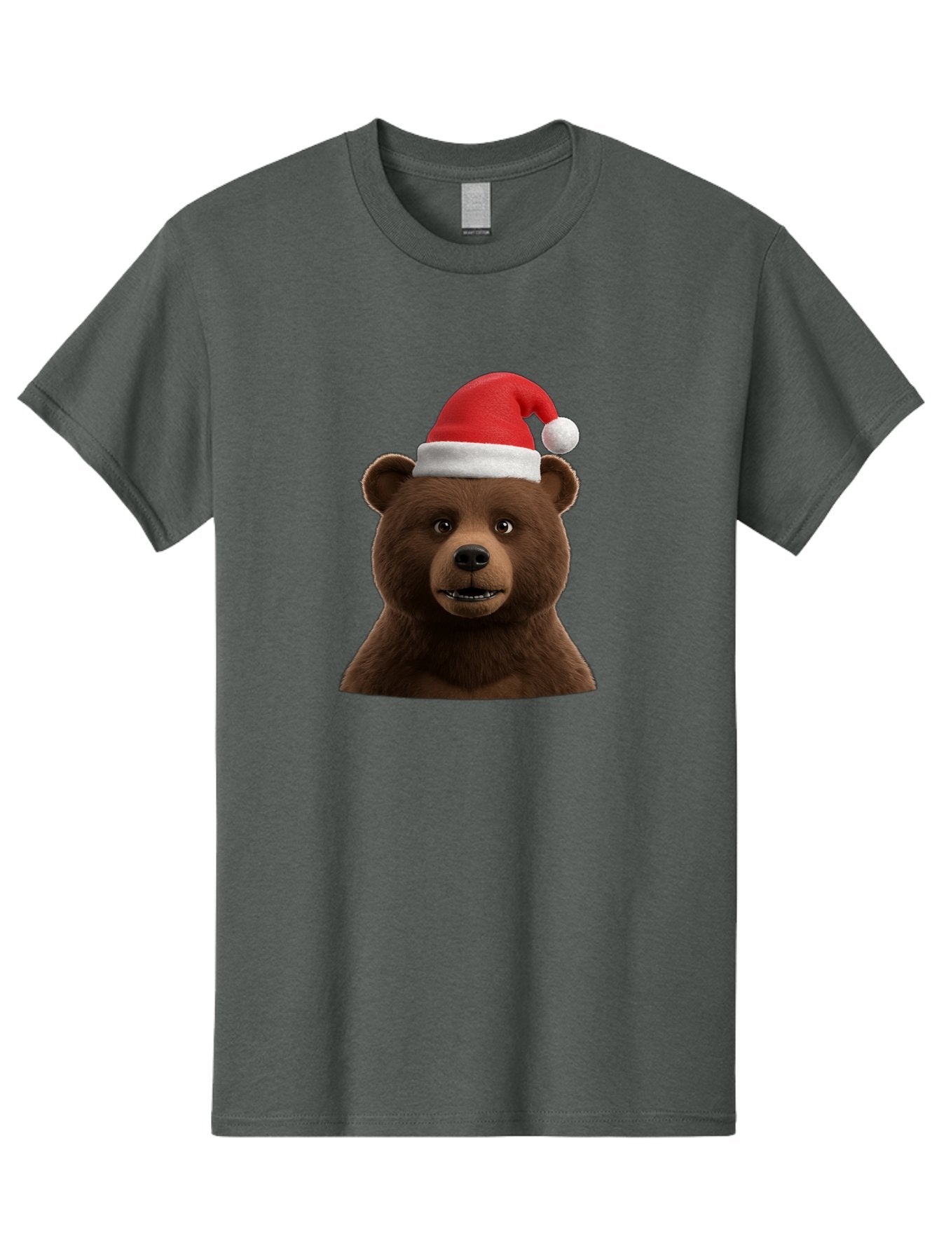 Brown-Bear-Santa-Hat Men'S Graphic Tee, 100% Cotton, Comfortable Casual Summer Wear, Machine Washable, Vintage Camera, Old Camera, Antique Camera, Black Camera, Classic Photography, Photography Equipment, Nostalgic Device, Film Camera, Bae925