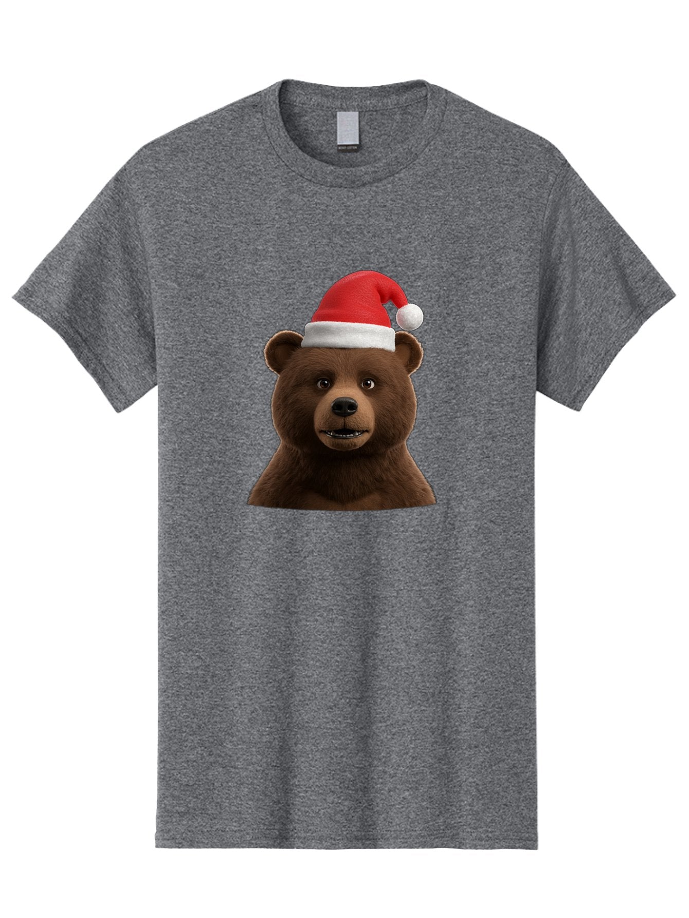Brown-Bear-Santa-Hat Men'S Graphic Tee, 100% Cotton, Comfortable Casual Summer Wear, Machine Washable, Vintage Camera, Old Camera, Antique Camera, Black Camera, Classic Photography, Photography Equipment, Nostalgic Device, Film Camera, Bae925 13