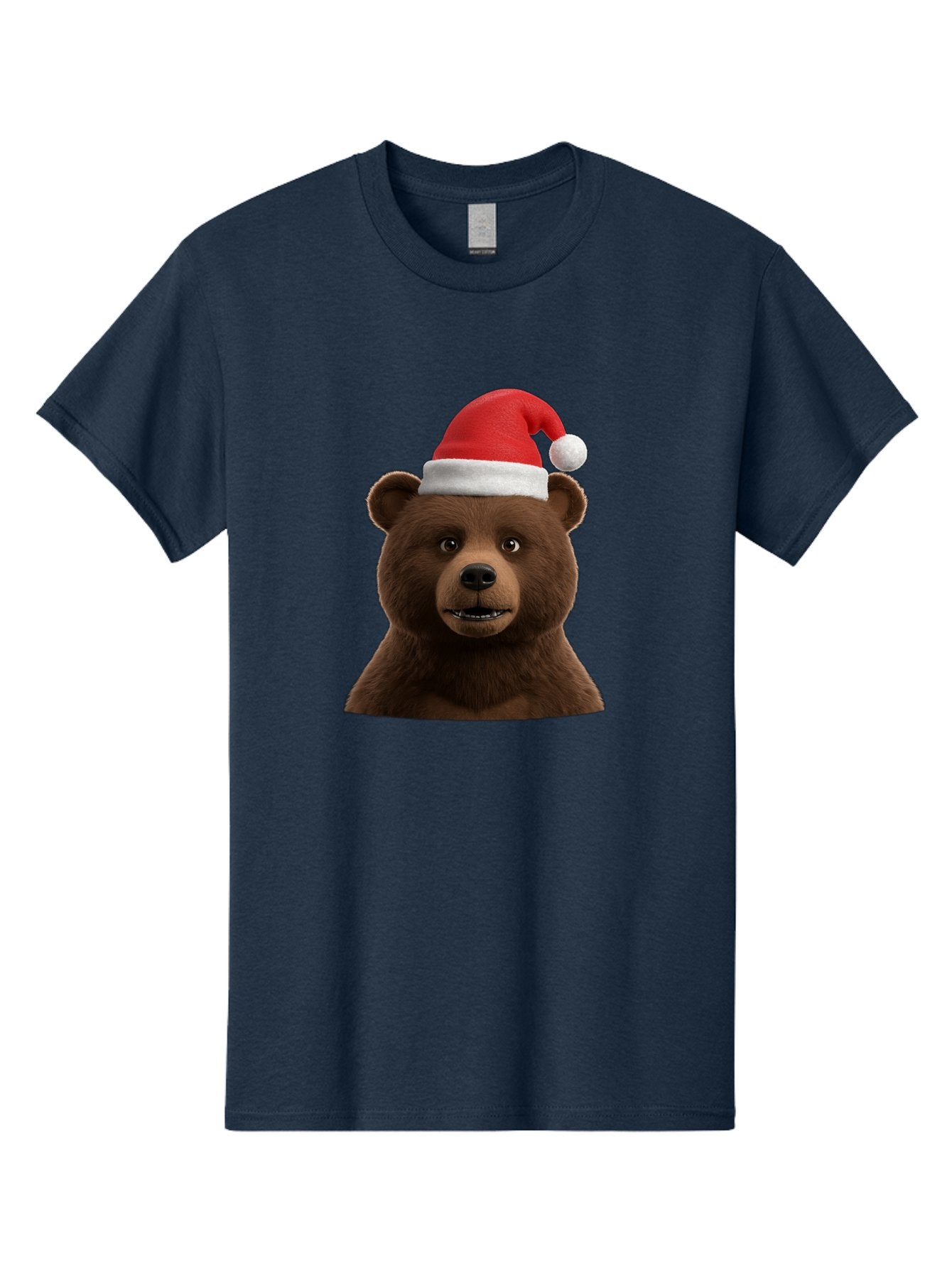 Brown-Bear-Santa-Hat Men'S Graphic Tee, 100% Cotton, Comfortable Casual Summer Wear, Machine Washable, Vintage Camera, Old Camera, Antique Camera, Black Camera, Classic Photography, Photography Equipment, Nostalgic Device, Film Camera, Bae925