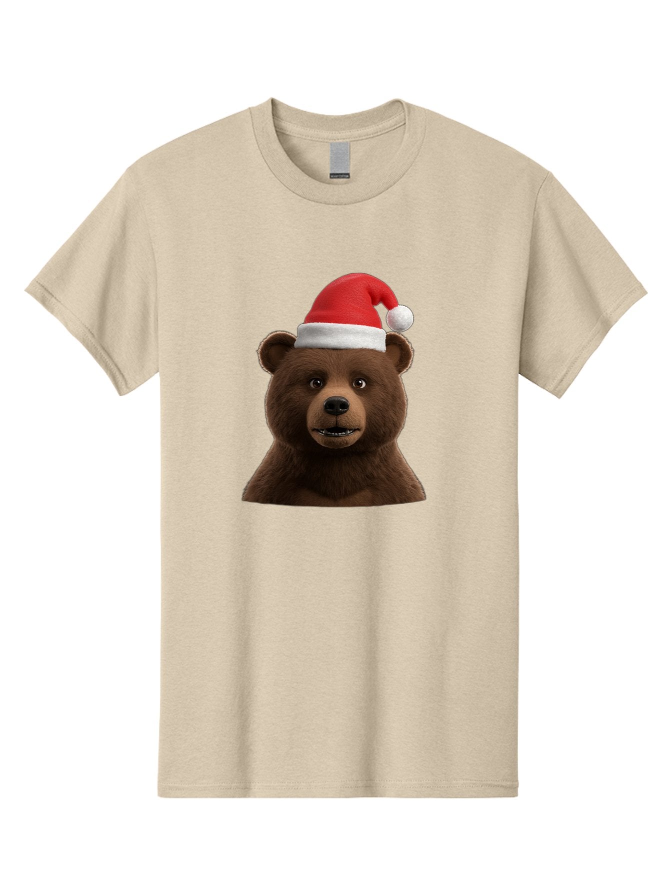 Brown-Bear-Santa-Hat Men'S Graphic Tee, 100% Cotton, Comfortable Casual Summer Wear, Machine Washable, Vintage Camera, Old Camera, Antique Camera, Black Camera, Classic Photography, Photography Equipment, Nostalgic Device, Film Camera, Bae925 4