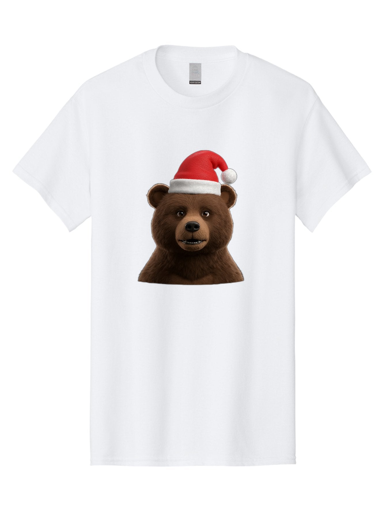 Brown-Bear-Santa-Hat Men'S Graphic Tee, 100% Cotton, Comfortable Casual Summer Wear, Machine Washable, Vintage Camera, Old Camera, Antique Camera, Black Camera, Classic Photography, Photography Equipment, Nostalgic Device, Film Camera, Bae925 3