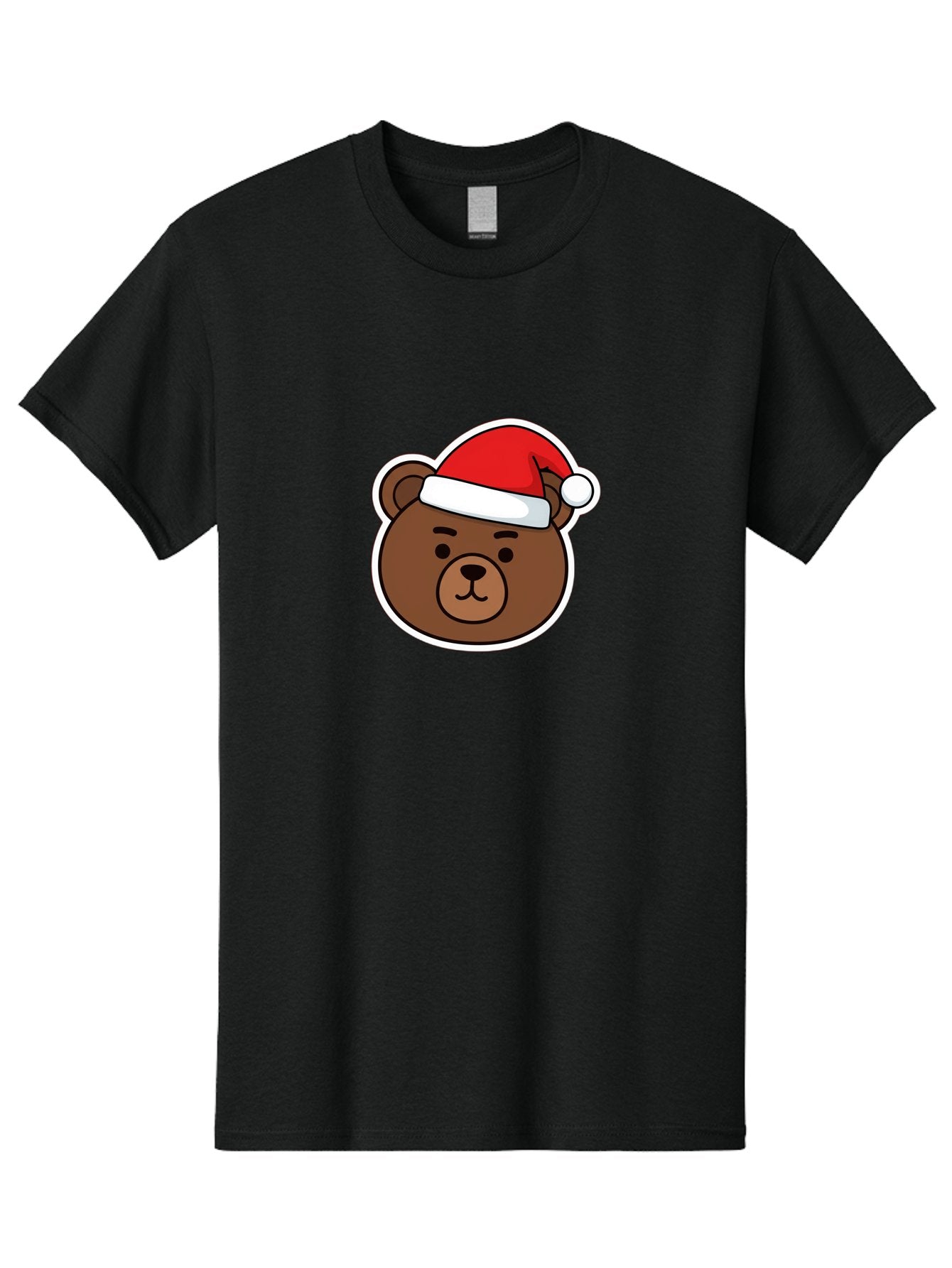 Brown-Bear-Wearing-Christmas-Hat Men'S Graphic Tee, 100% Cotton, Comfortable Casual Summer Wear, Machine Washable, Vintage Camera, Old Camera, Antique Camera, Black Camera, Classic Photography, Photography Equipment, Nostalgic Device, Bae926 14