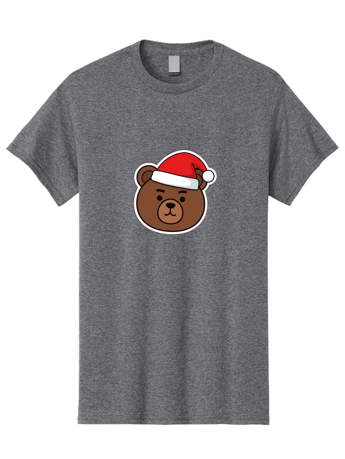 Brown-Bear-Wearing-Christmas-Hat Men'S Graphic Tee, 100% Cotton, Comfortable Casual Summer Wear, Machine Washable, Vintage Camera, Old Camera, Antique Camera, Black Camera, Classic Photography, Photography Equipment, Nostalgic Device, Bae926 9