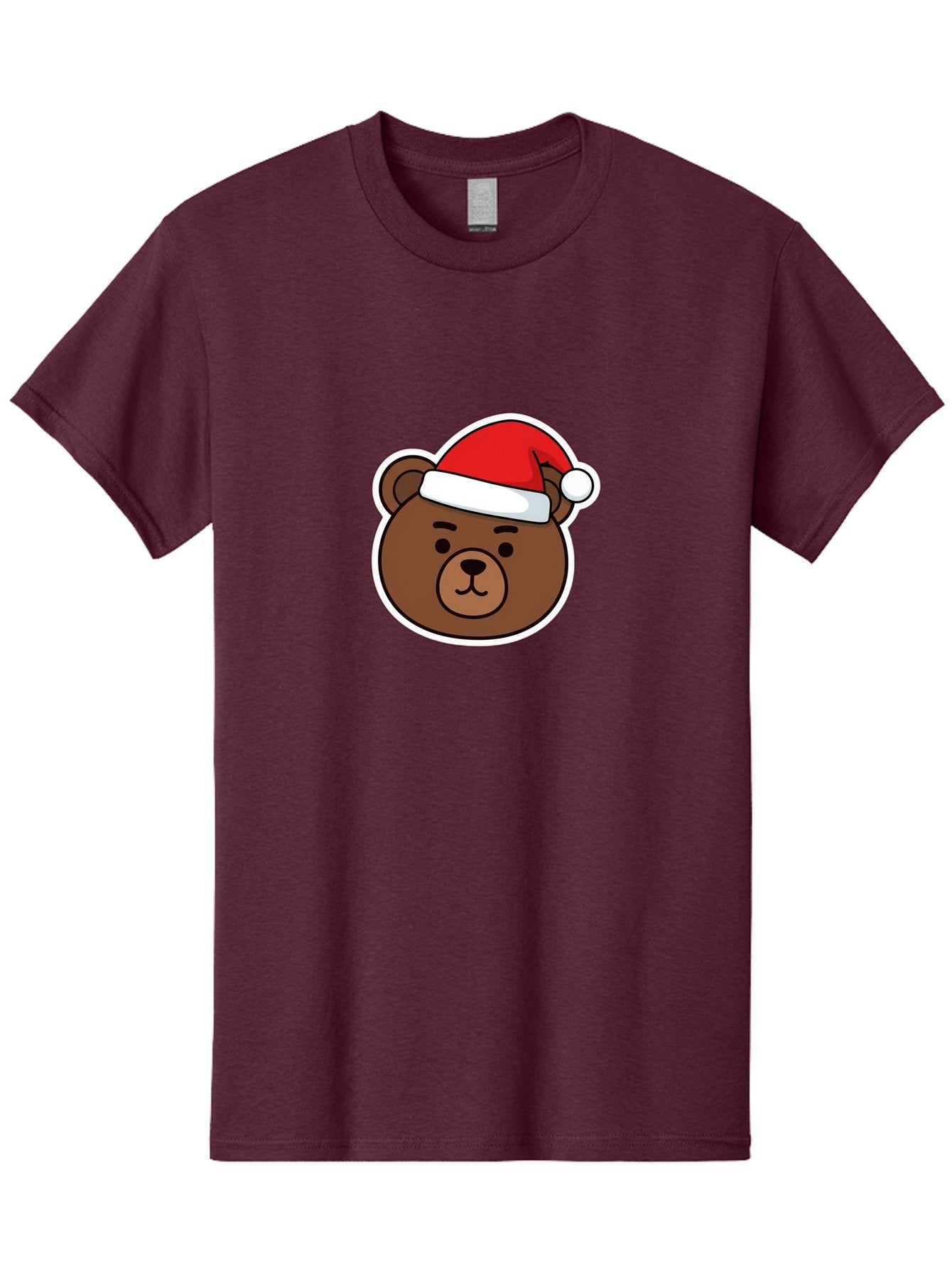 Brown-Bear-Wearing-Christmas-Hat Men'S Graphic Tee, 100% Cotton, Comfortable Casual Summer Wear, Machine Washable, Vintage Camera, Old Camera, Antique Camera, Black Camera, Classic Photography, Photography Equipment, Nostalgic Device, Bae926 3