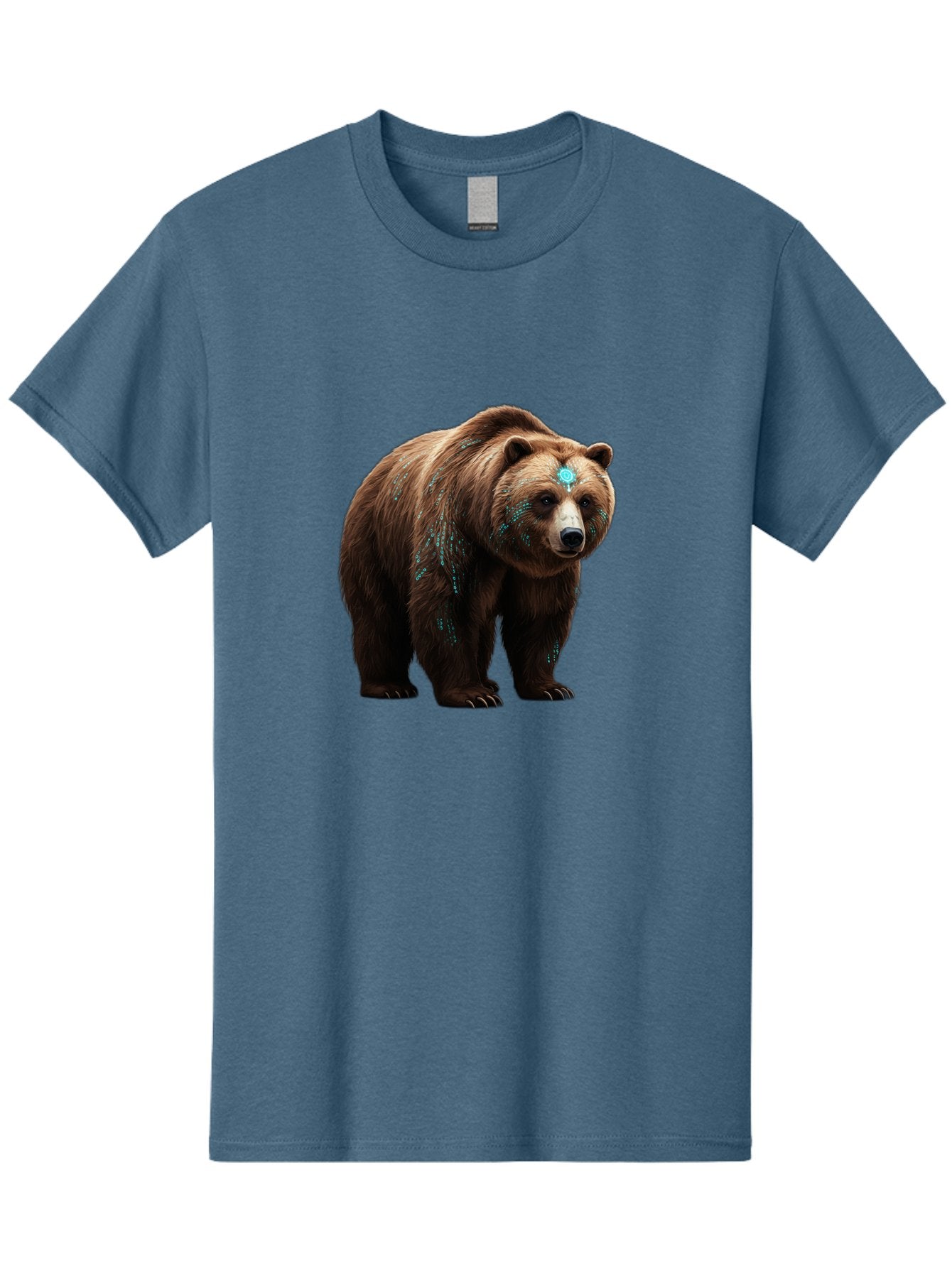 Brown-Bear-With-Blue-Markings Men'S Graphic Tee, 100% Cotton, Comfortable Casual Summer Wear, Machine Washable, Vintage Camera, Old Camera, Antique Camera, Black Camera, Classic Photography, Photography Equipment, Nostalgic Device, Bae927 7