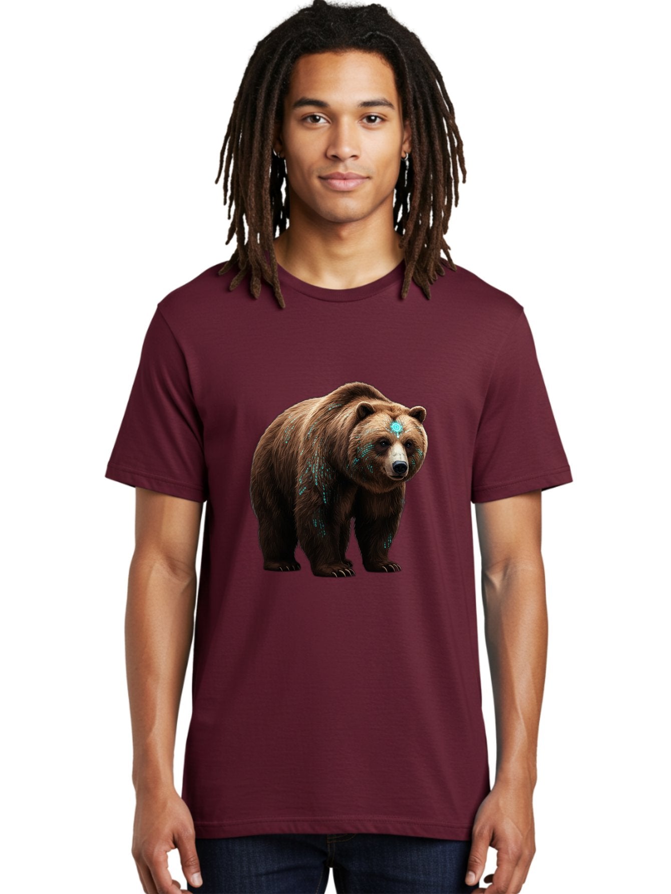 Brown-Bear-With-Blue-Markings Men'S Graphic Tee, 100% Cotton, Comfortable Casual Summer Wear, Machine Washable, Vintage Camera, Old Camera, Antique Camera, Black Camera, Classic Photography, Photography Equipment, Nostalgic Device, Bae927 17