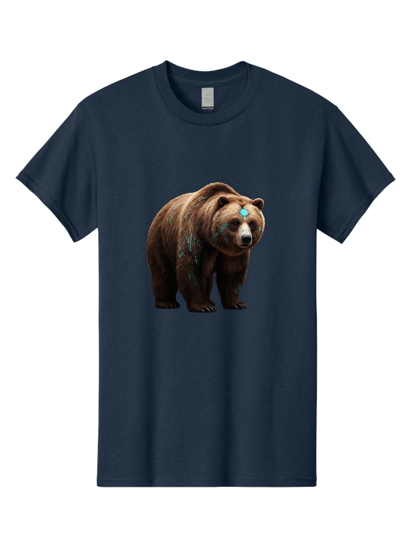 Brown-Bear-With-Blue-Markings Men'S Graphic Tee, 100% Cotton, Comfortable Casual Summer Wear, Machine Washable, Vintage Camera, Old Camera, Antique Camera, Black Camera, Classic Photography, Photography Equipment, Nostalgic Device, Bae927 5