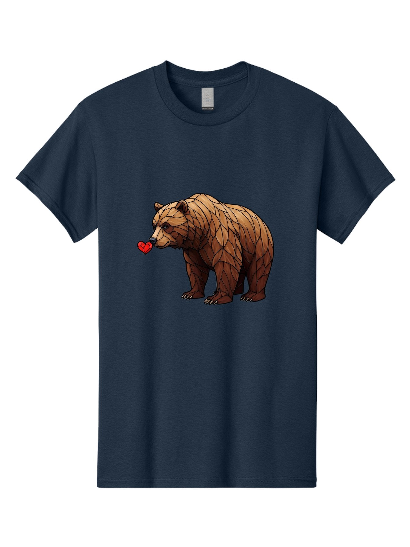 Brown-Bear-With-Heart Men'S Graphic Tee, 100% Cotton, Comfortable Casual Summer Wear, Machine Washable, Vintage Camera, Old Camera, Antique Camera, Black Camera, Classic Photography, Photography Equipment, Nostalgic Device, Film Camera, Bae929 8
