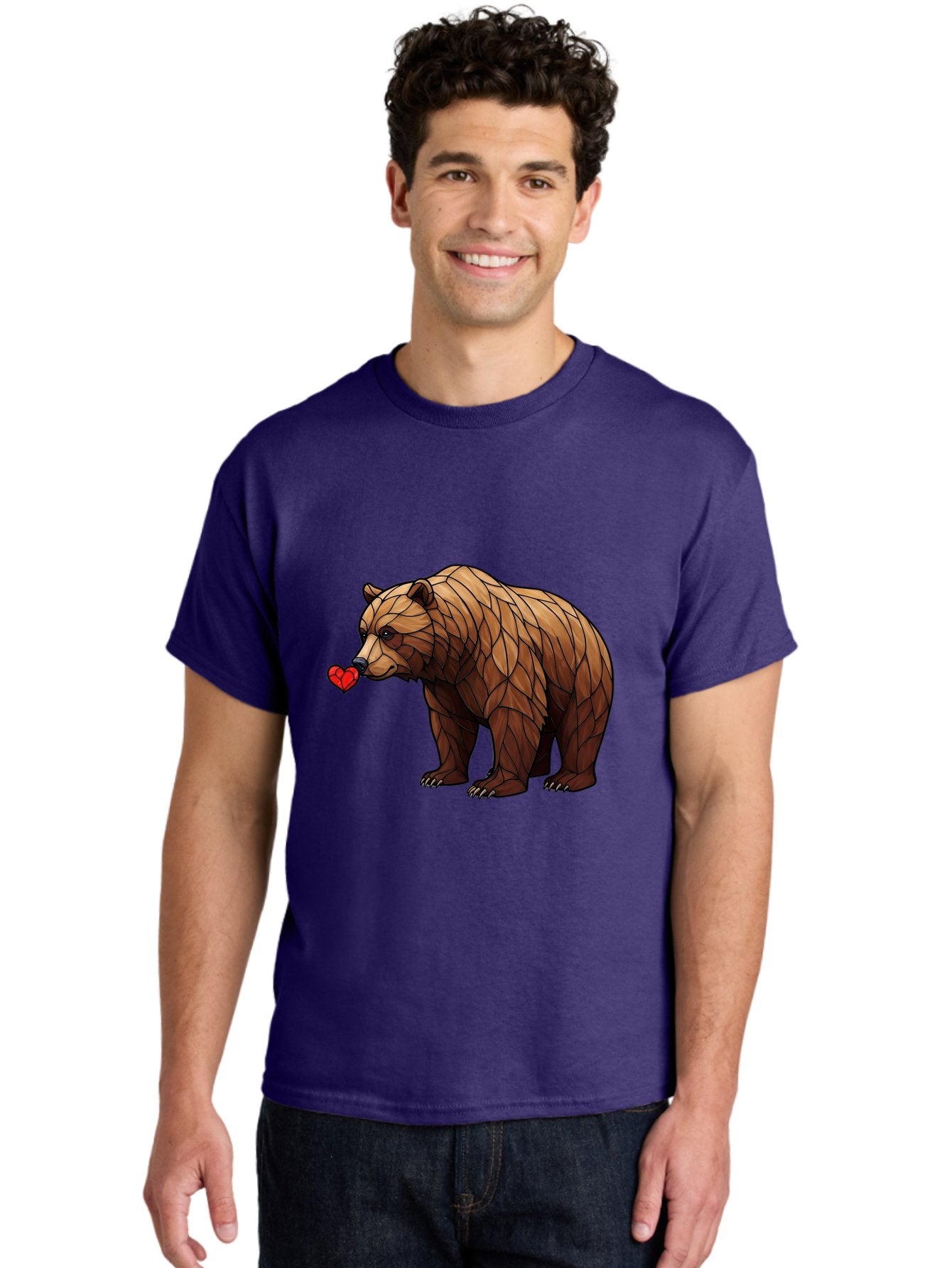 Brown-Bear-With-Heart Men'S Graphic Tee, 100% Cotton, Comfortable Casual Summer Wear, Machine Washable, Vintage Camera, Old Camera, Antique Camera, Black Camera, Classic Photography, Photography Equipment, Nostalgic Device, Film Camera, Bae929 24
