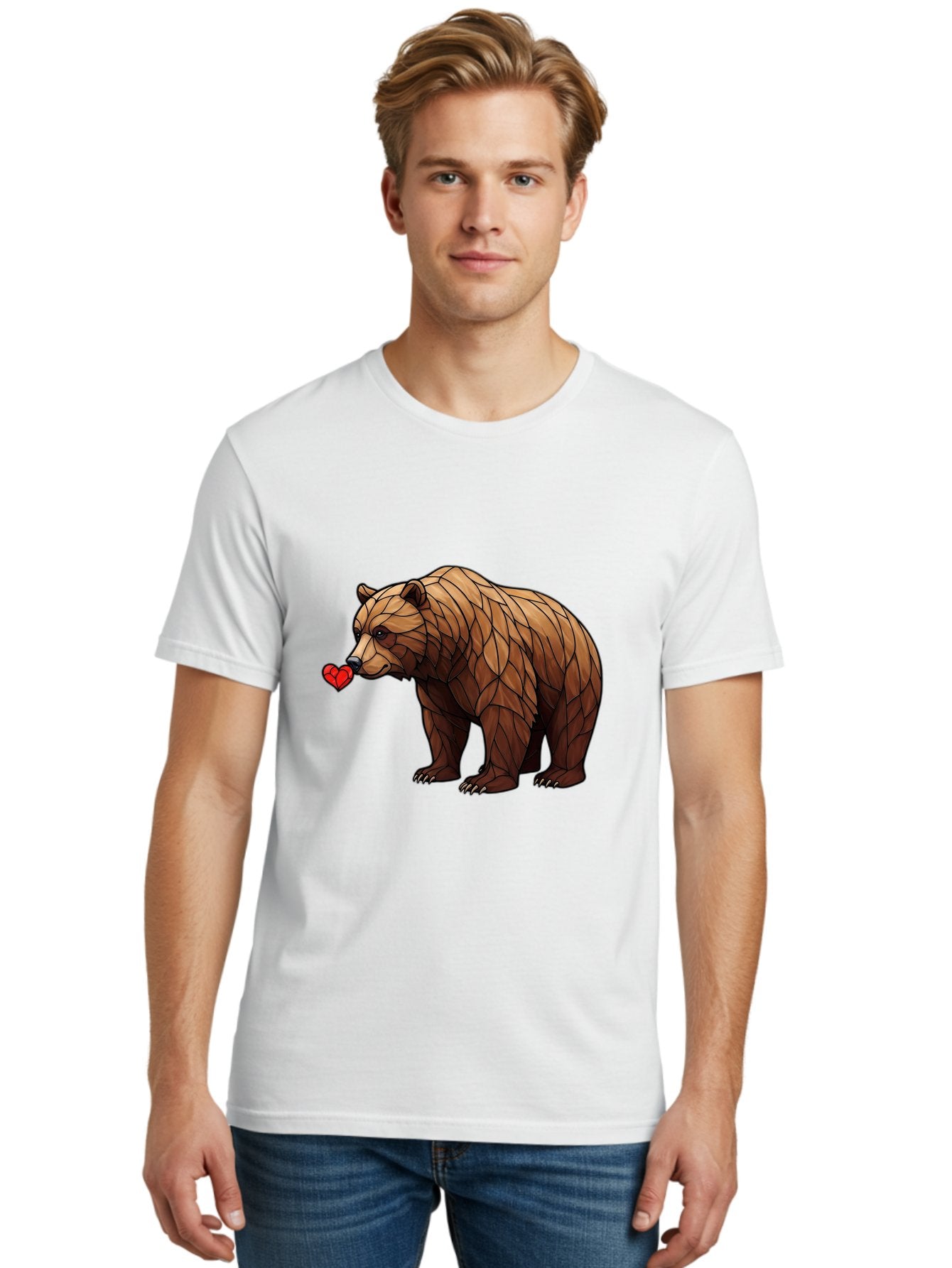 Brown-Bear-With-Heart Men'S Graphic Tee, 100% Cotton, Comfortable Casual Summer Wear, Machine Washable, Vintage Camera, Old Camera, Antique Camera, Black Camera, Classic Photography, Photography Equipment, Nostalgic Device, Film Camera, Bae929 27