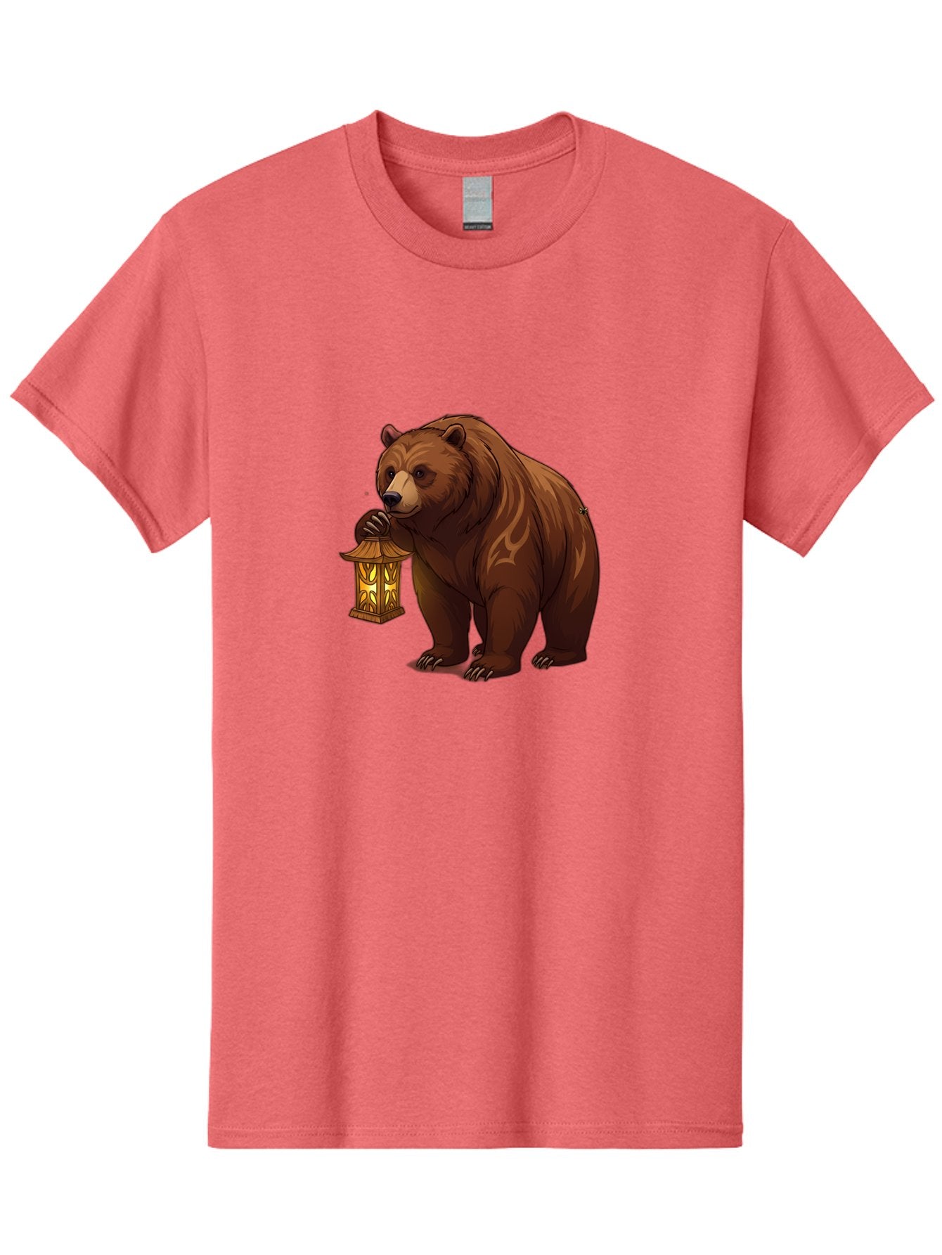 Brown-Bear-With-Lantern Men'S Graphic Tee, 100% Cotton, Comfortable Casual Summer Wear, Machine Washable, Vintage Camera, Old Camera, Antique Camera, Black Camera, Classic Photography, Photography Equipment, Nostalgic Device, Film Camera, Bae930 11