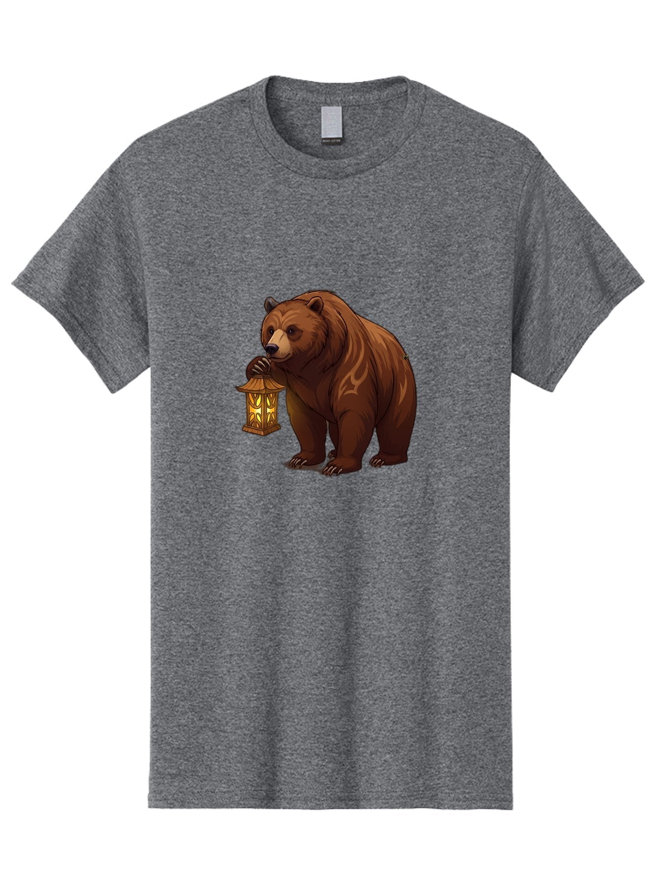 Brown-Bear-With-Lantern Men'S Graphic Tee, 100% Cotton, Comfortable Casual Summer Wear, Machine Washable, Vintage Camera, Old Camera, Antique Camera, Black Camera, Classic Photography, Photography Equipment, Nostalgic Device, Film Camera, Bae930 3