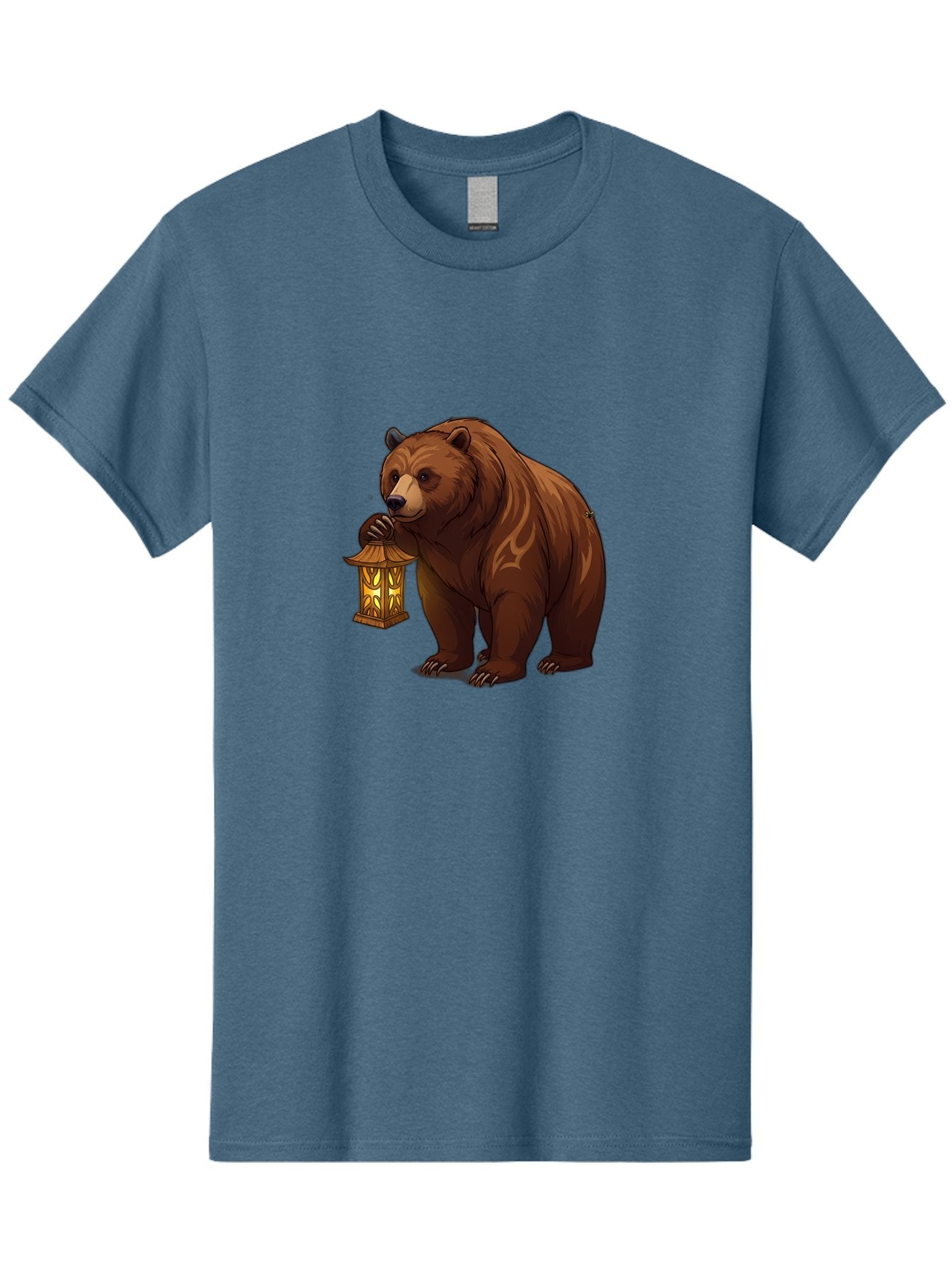 Brown-Bear-With-Lantern Men'S Graphic Tee, 100% Cotton, Comfortable Casual Summer Wear, Machine Washable, Vintage Camera, Old Camera, Antique Camera, Black Camera, Classic Photography, Photography Equipment, Nostalgic Device, Film Camera, Bae930 7