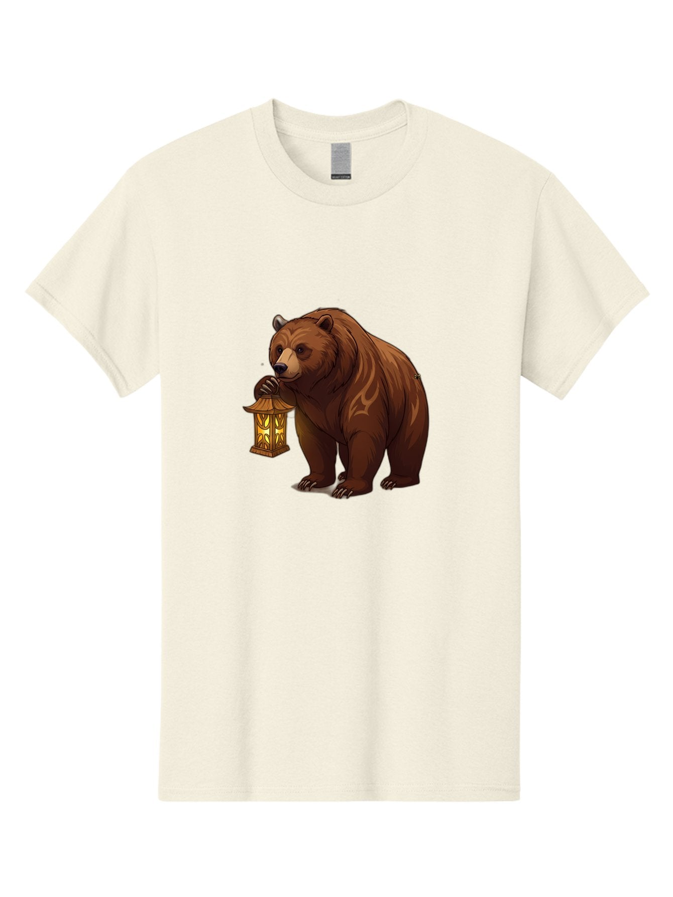 Brown-Bear-With-Lantern Men'S Graphic Tee, 100% Cotton, Comfortable Casual Summer Wear, Machine Washable, Vintage Camera, Old Camera, Antique Camera, Black Camera, Classic Photography, Photography Equipment, Nostalgic Device, Film Camera, Bae930 14